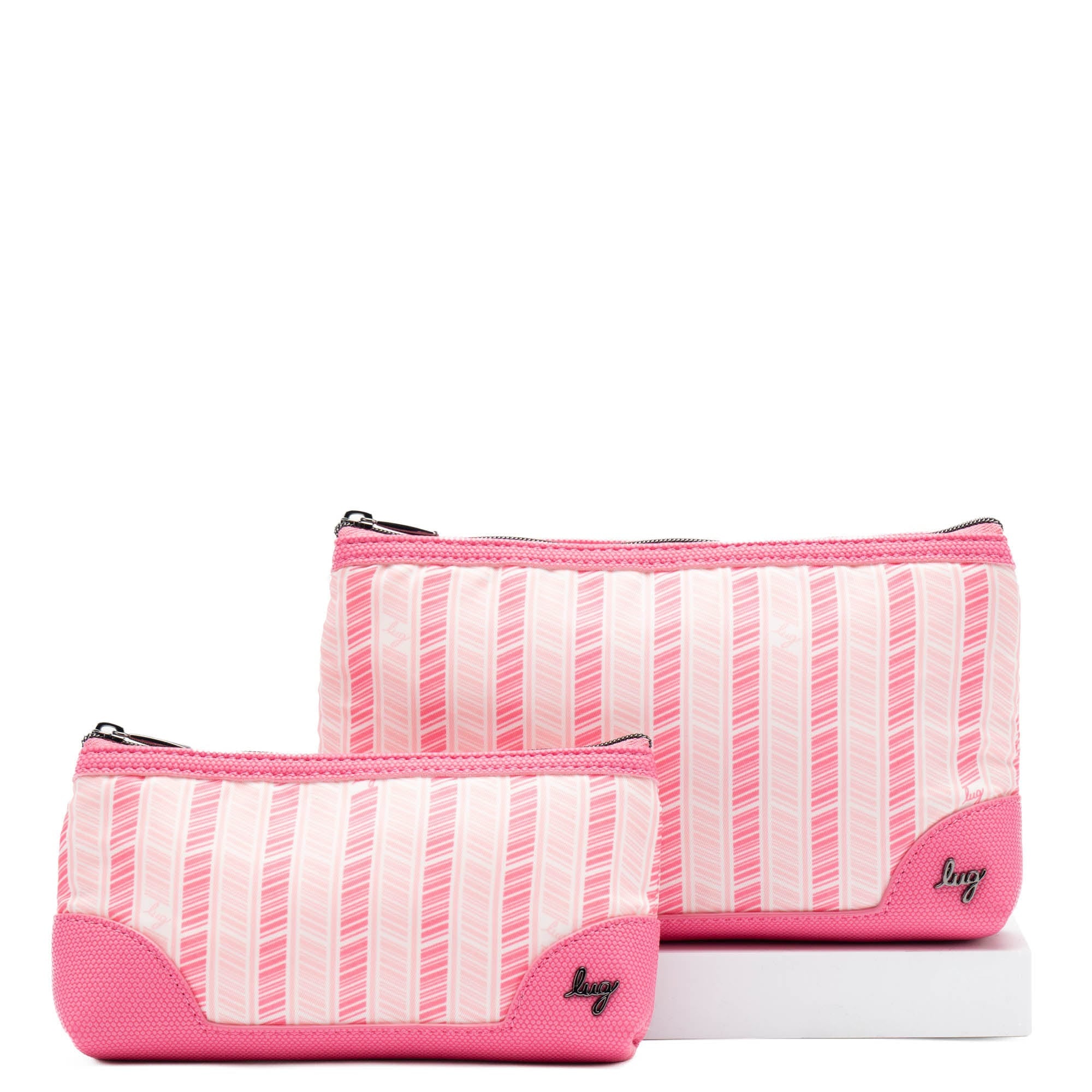 Tootle 2pc Zip Organizers - PINK TOURMALINE - Tootle_PinkTourmaline_01