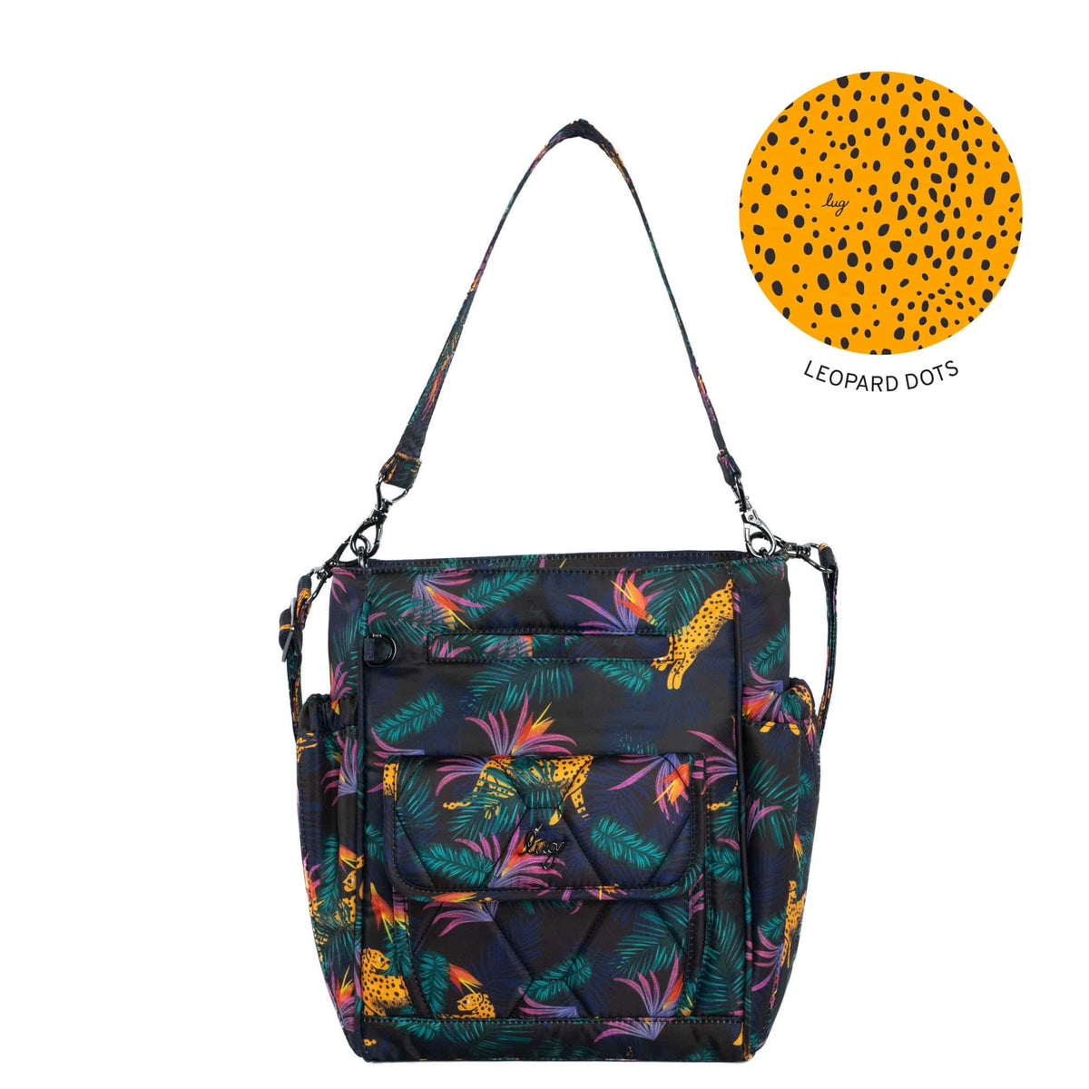 Toss Convertible Crossbody Bag - LUXE LEOPARD BLACK - Toss_LuxeLeopardBlack