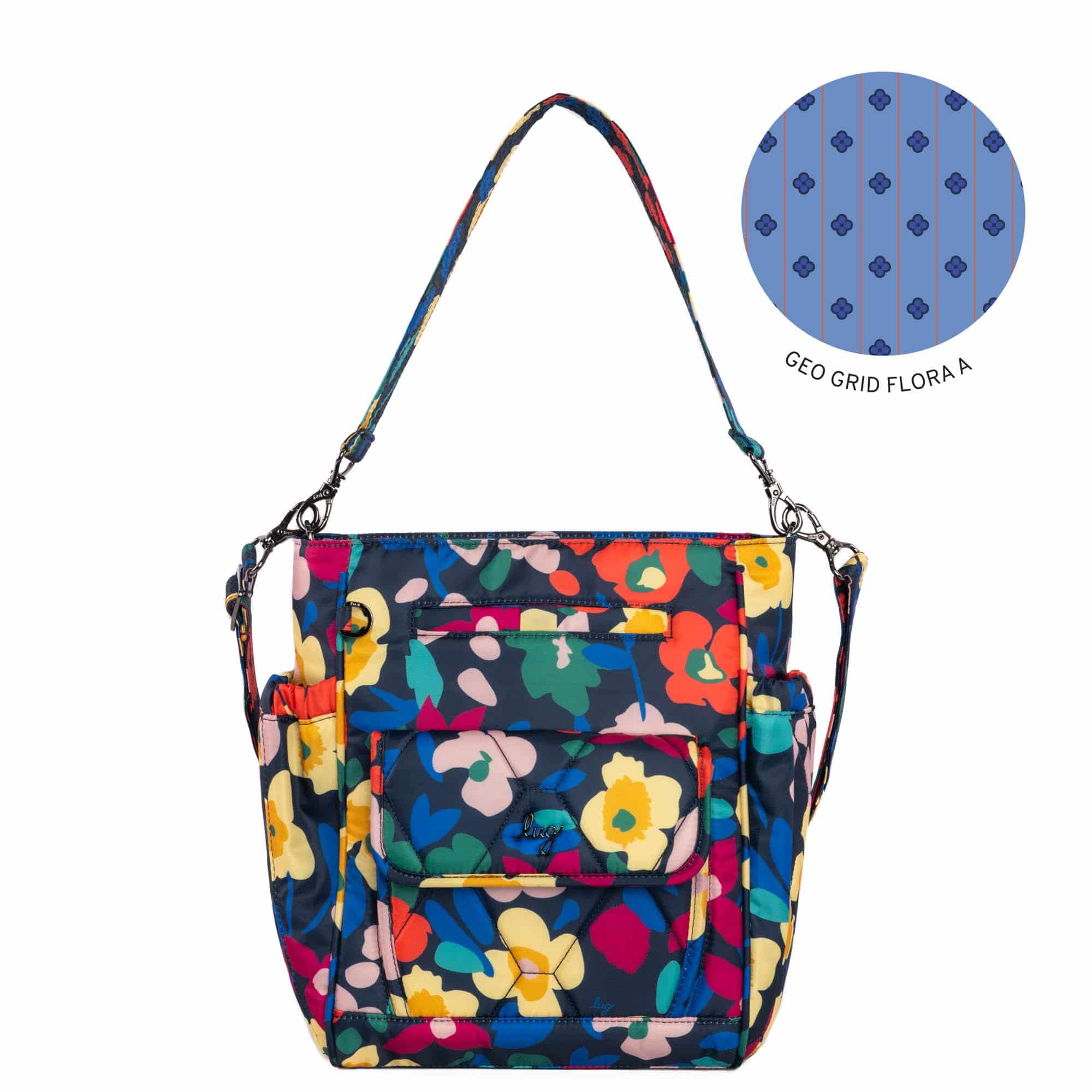 Toss Convertible Crossbody Bag - WILDFLOWER XL INDIGO - Toss_WildflowerIndigoXL