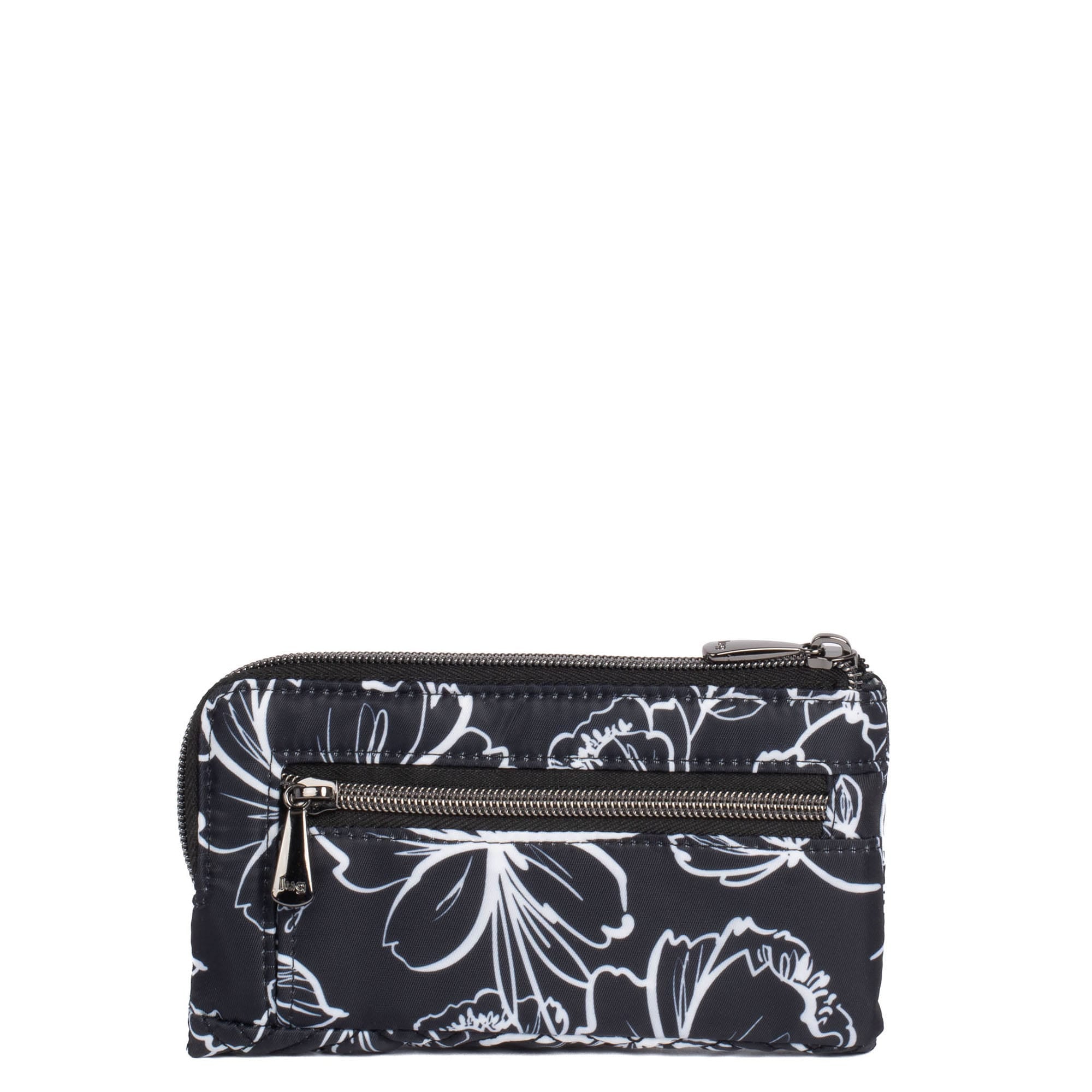 Tram 2 RFID Wallet - OUTLINE FLORAL BLACK - Tram2_OutlineFloralBlack_03