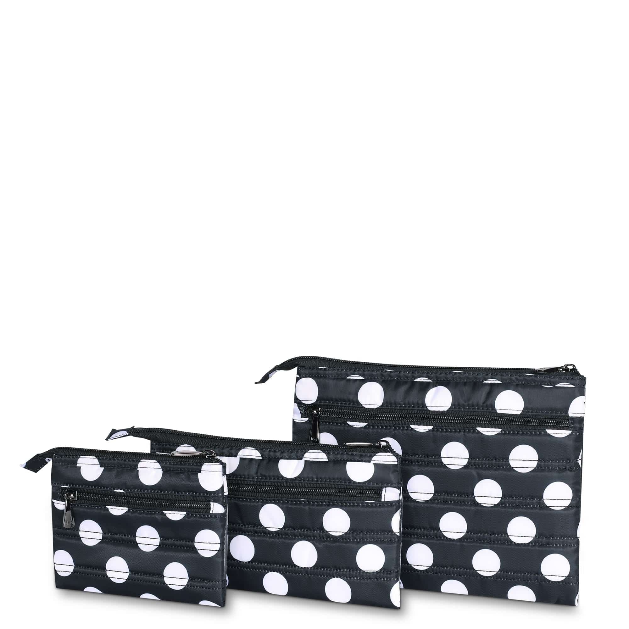 Transport 3pc Storage Envelopes - BLACK LARGE DOT - Transport3pc_BlackLargeDot_03