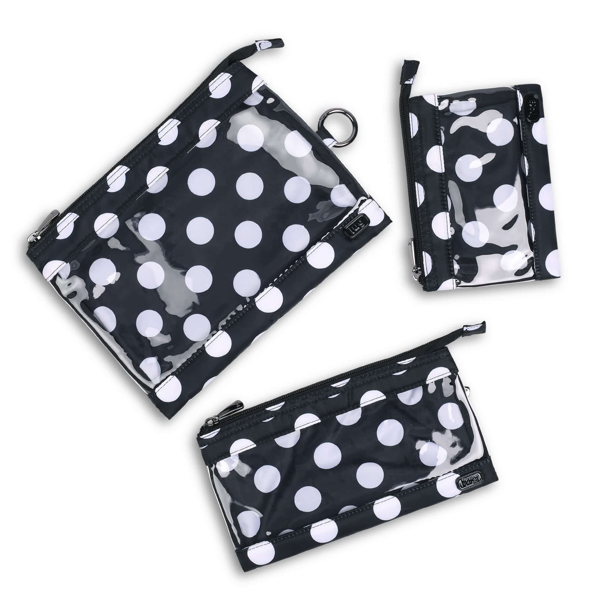 Transport 3pc Storage Envelopes - BLACK LARGE DOT - Transport3pc_BlackLargeDot_04