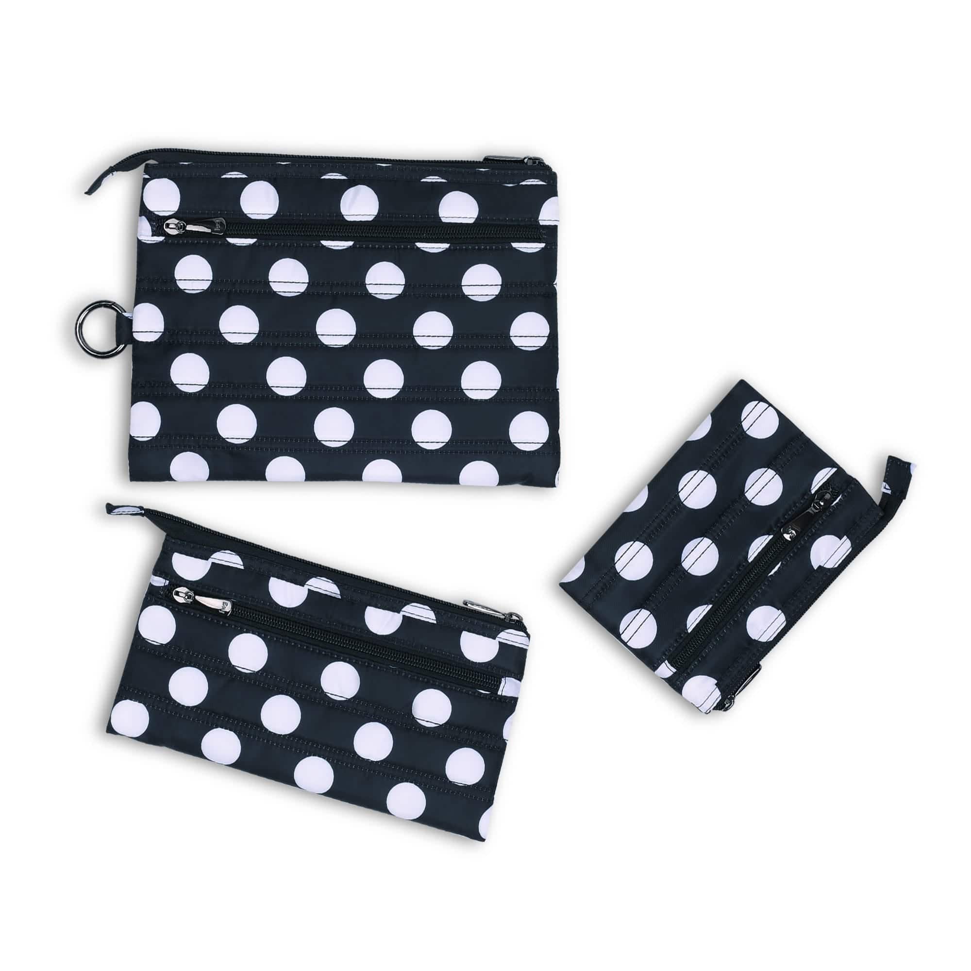 Transport 3pc Storage Envelopes - BLACK LARGE DOT - Transport3pc_BlackLargeDot_05