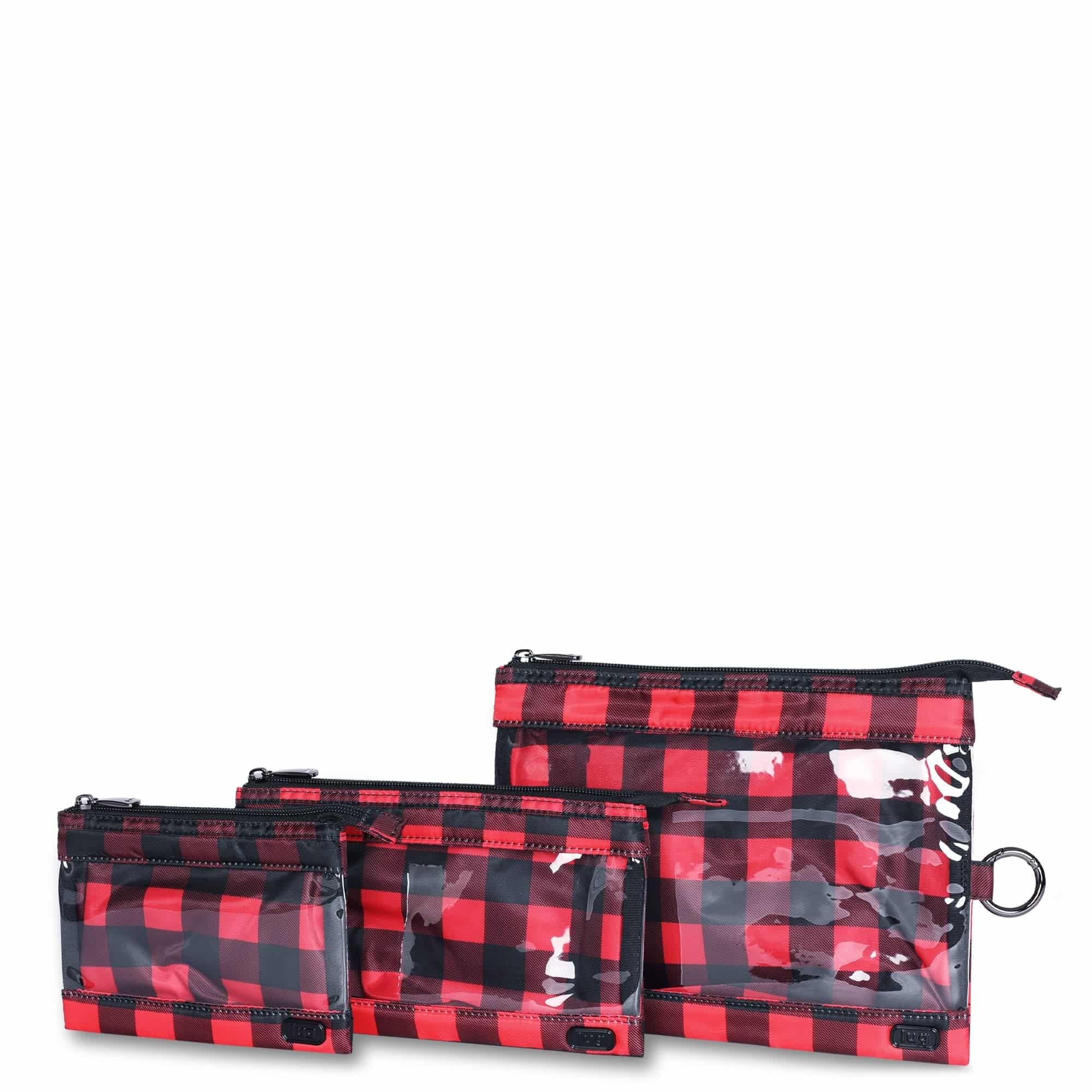 Transport 3pc Storage Envelopes - BUFFALO CHECK RED SMALL - Transport3pc_Buffalo_Check_Red_Small_02