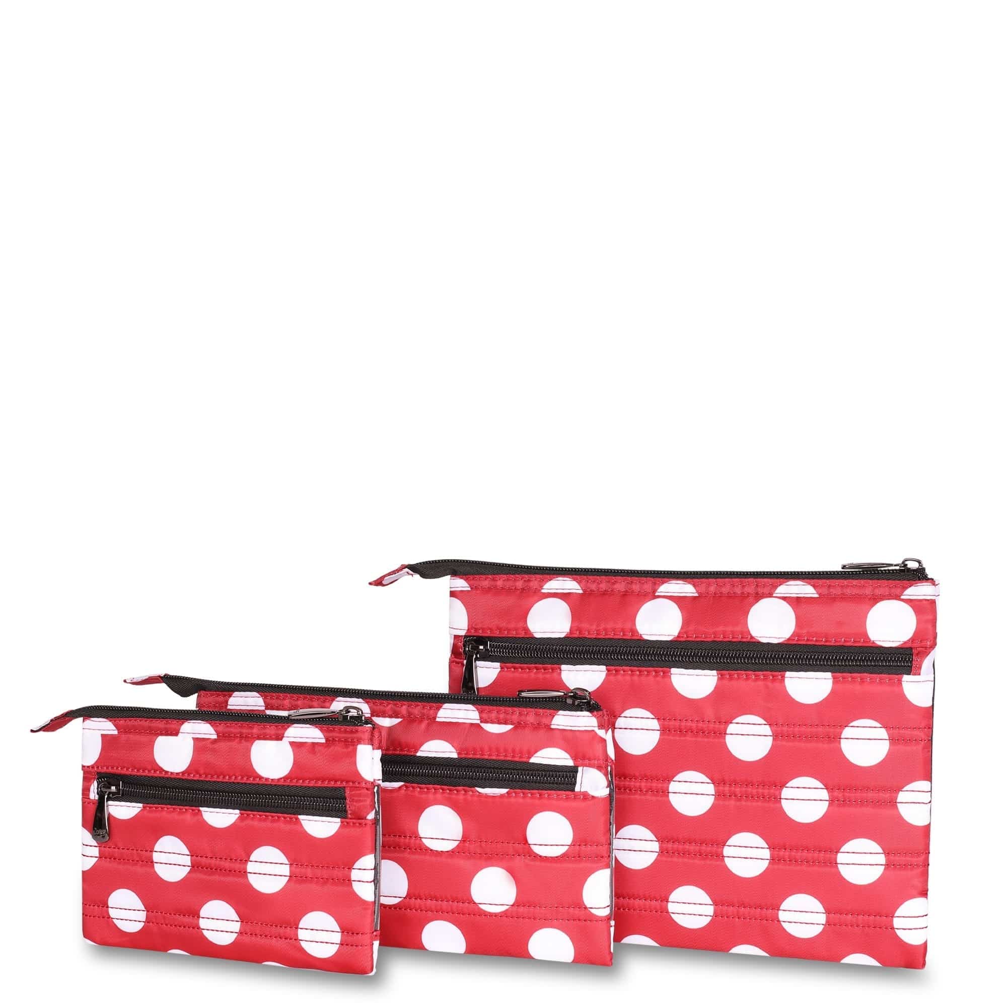 Transport 3pc Storage Envelopes - CRIMSON LARGE DOT - Transport3pc_Crimson_Lg_Dot_03