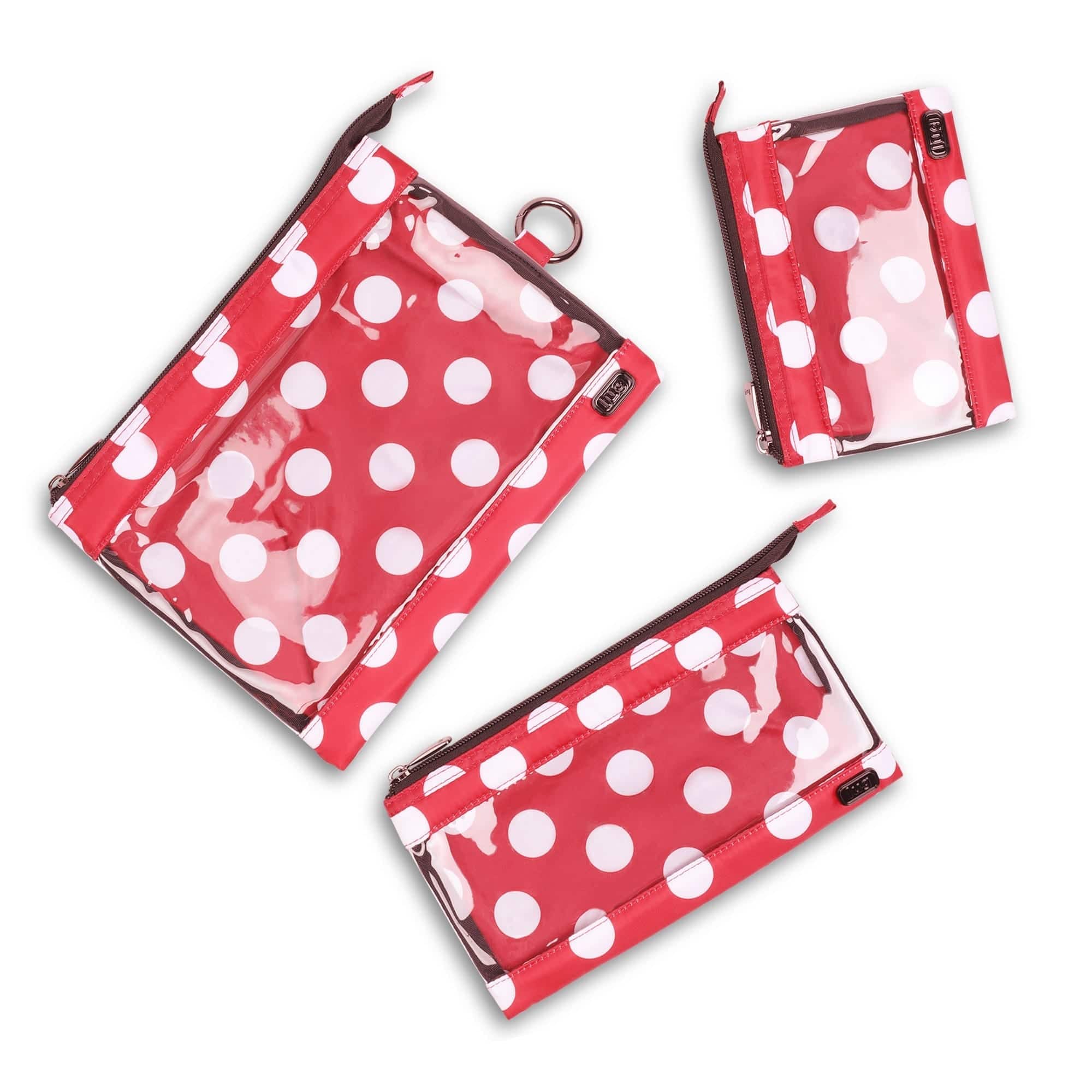Transport 3pc Storage Envelopes - CRIMSON LARGE DOT - Transport3pc_Crimson_Lg_Dot_04