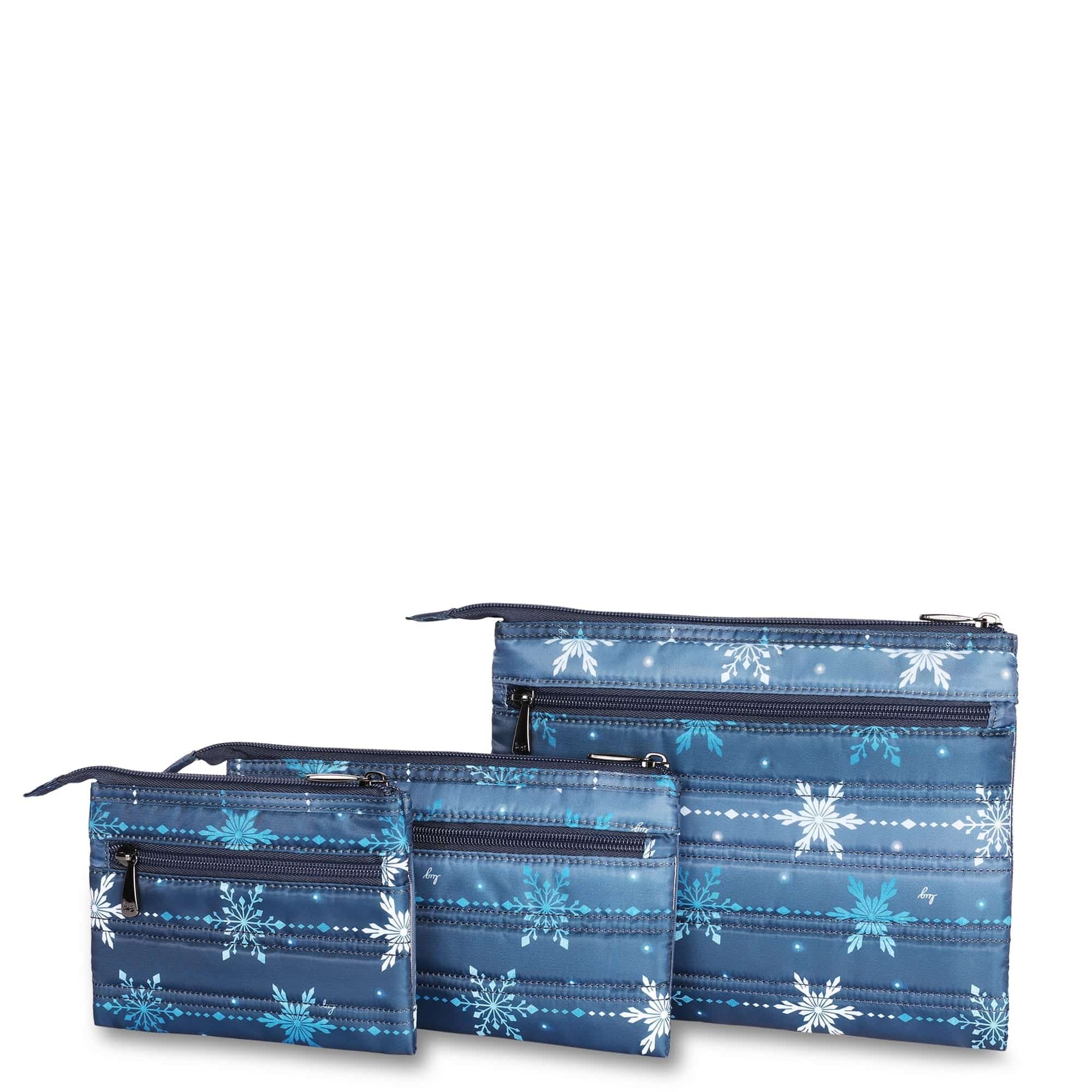 Transport 3pc Storage Envelopes - SNOWFLAKE NAVY - Transport3pc_SnowflakeNavy_03