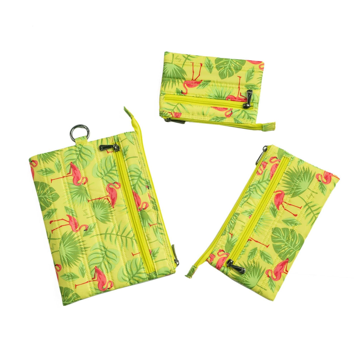 Transport 3pc Storage Envelopes - FLAMINGO LIME - Transport_3PC_FlamingoLime_06