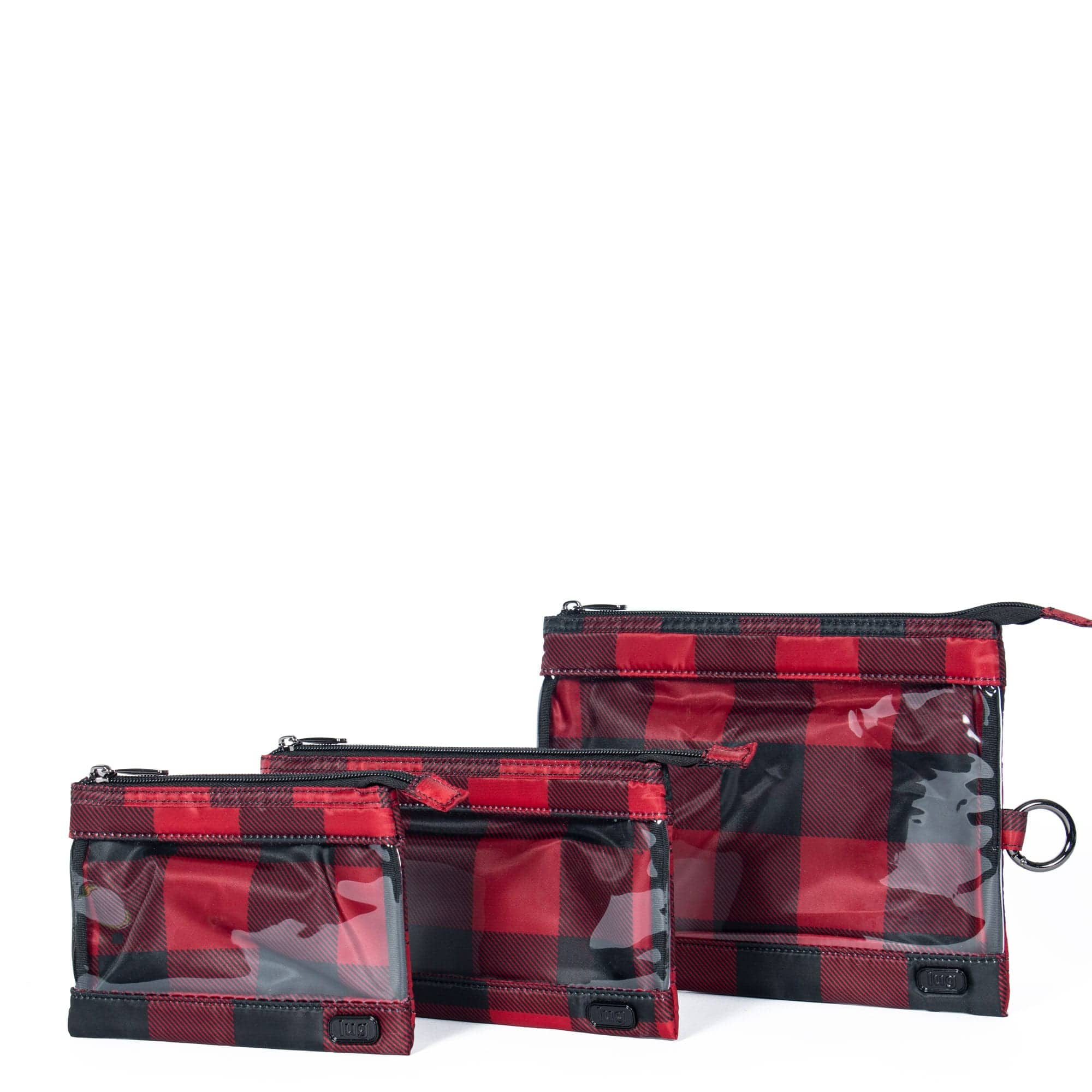 Transport 3pc Storage Envelopes - BUFFALO CHECK RED - Transport_BuffaloCheckRed_02