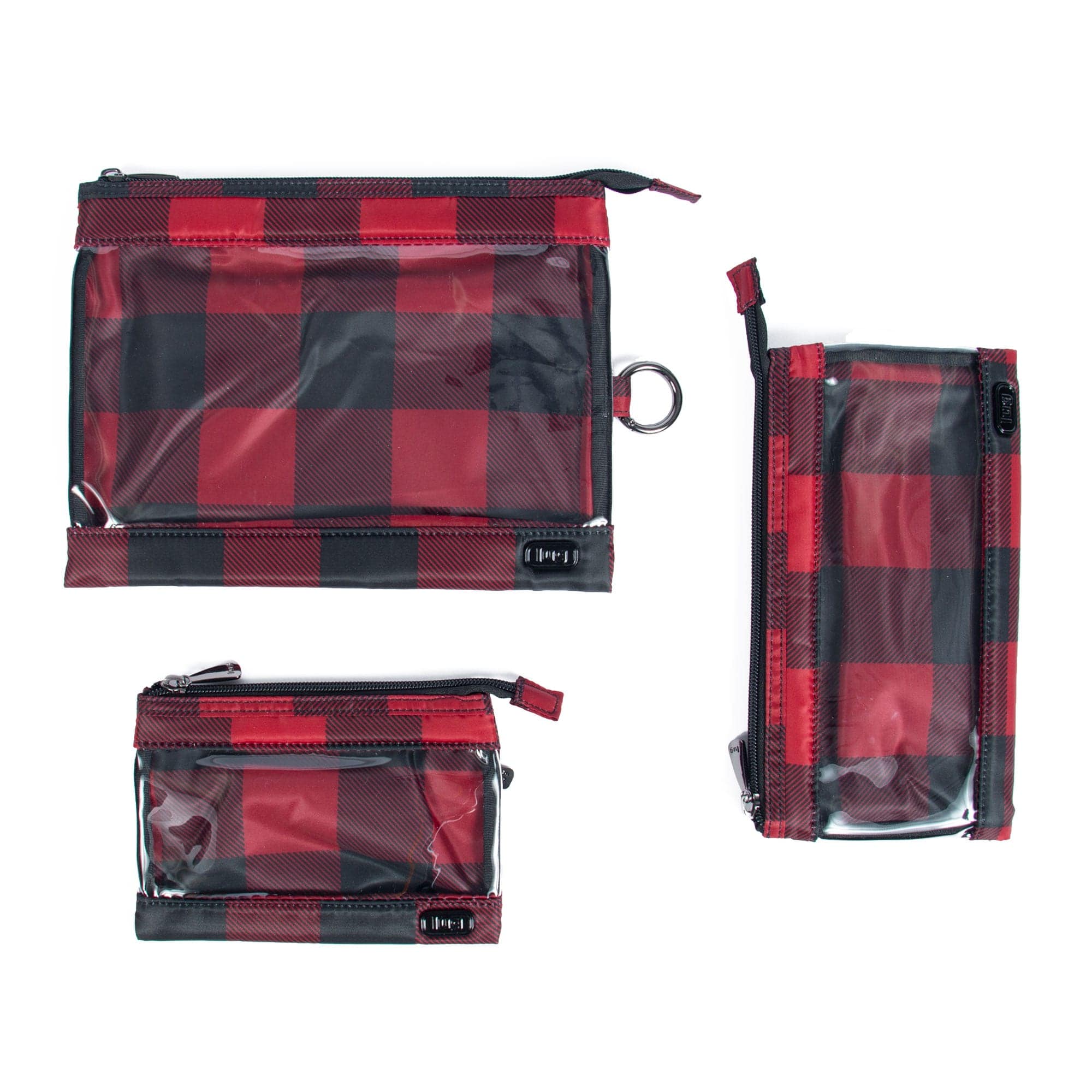 Transport 3pc Storage Envelopes - BUFFALO CHECK RED - Transport_BuffaloCheckRed_05