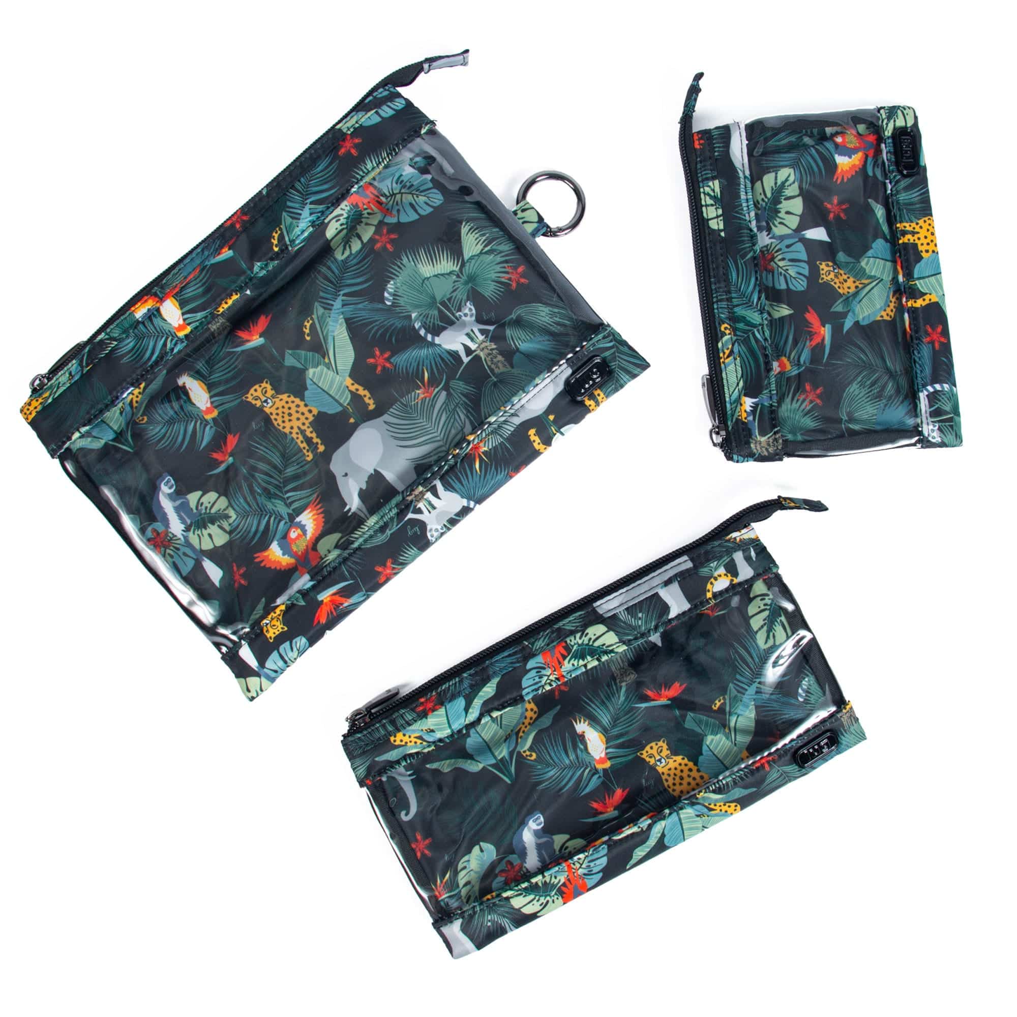 Transport 3pc Storage Envelopes - WILDLIFE BLACK - Transport_WildlifeBlack_04