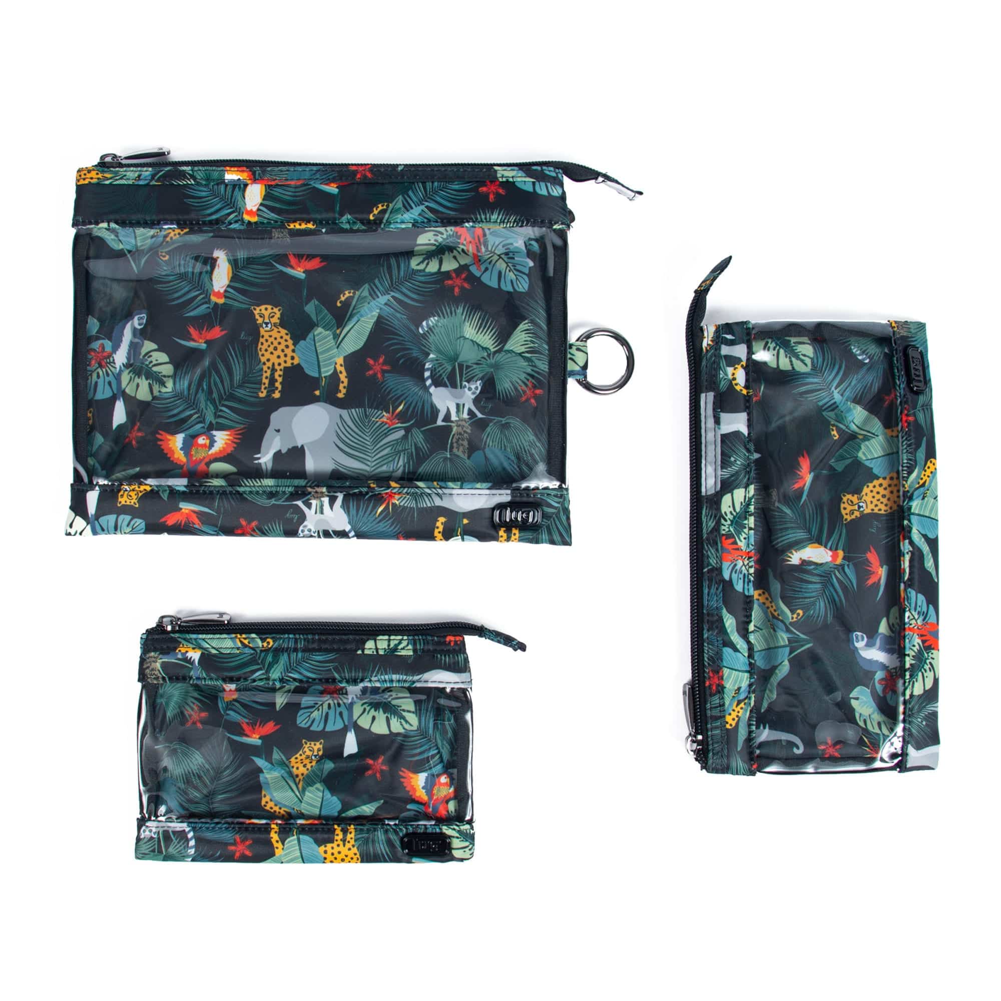 Transport 3pc Storage Envelopes - WILDLIFE BLACK - Transport_WildlifeBlack_05