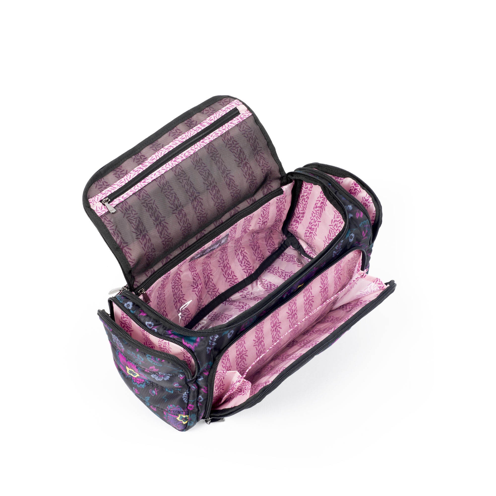 Trolley XL Cosmetic Case - BOHO FLORAL BLACK - Trolley-XL_BohoFloralBlack_05