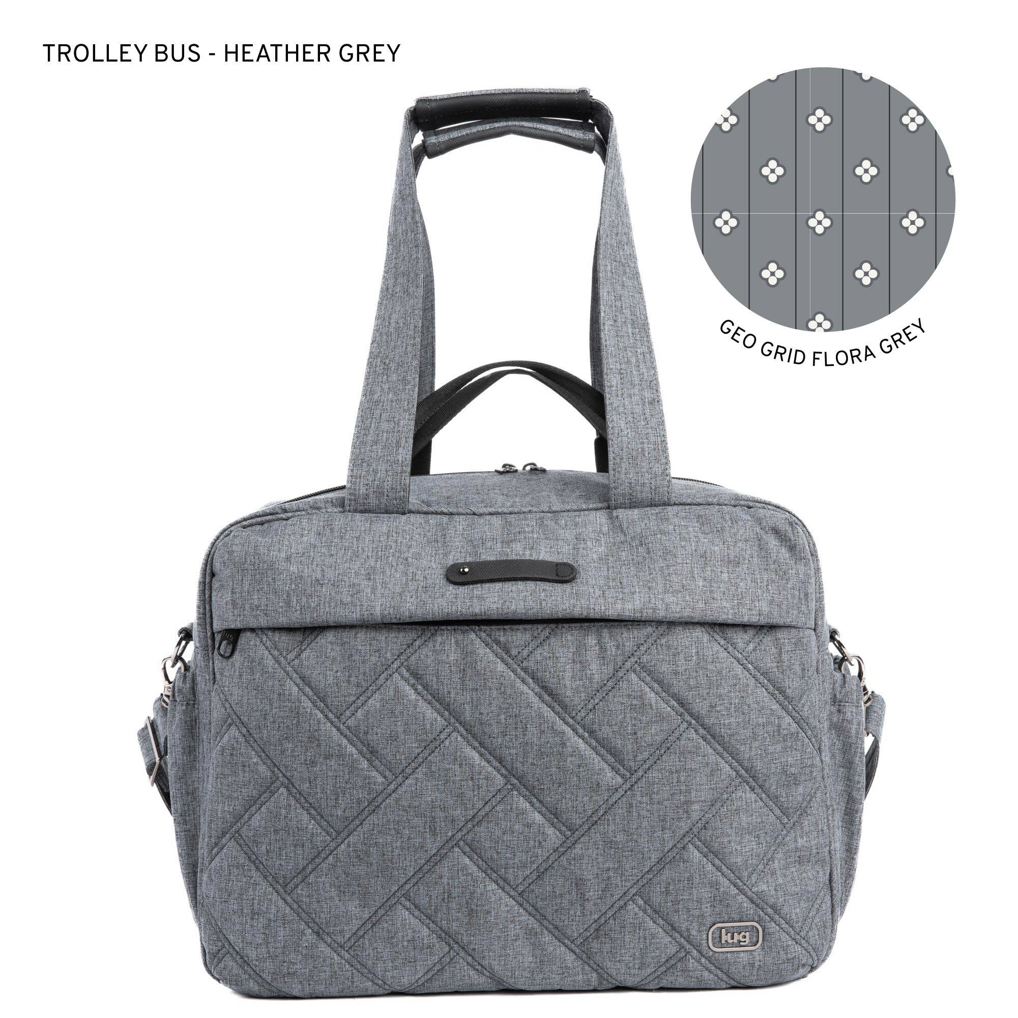 Trolley Bus Duffel Bag - HEATHER GREY - TrolleyBus_HeatherGrey