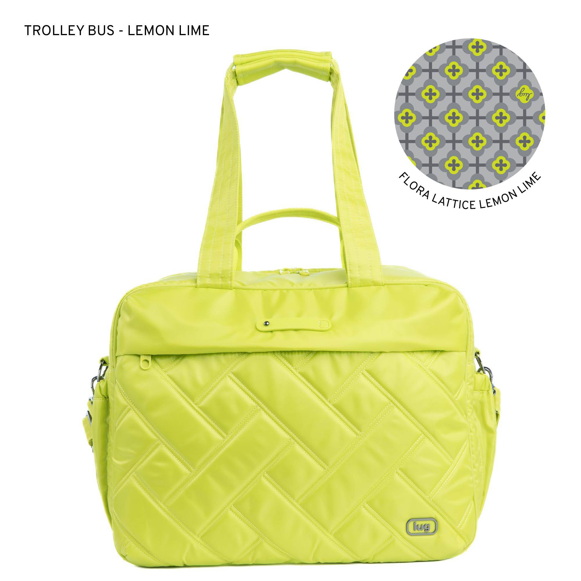 Trolley Bus Duffel Bag - LEMON LIME - TrolleyBus_LemonLime