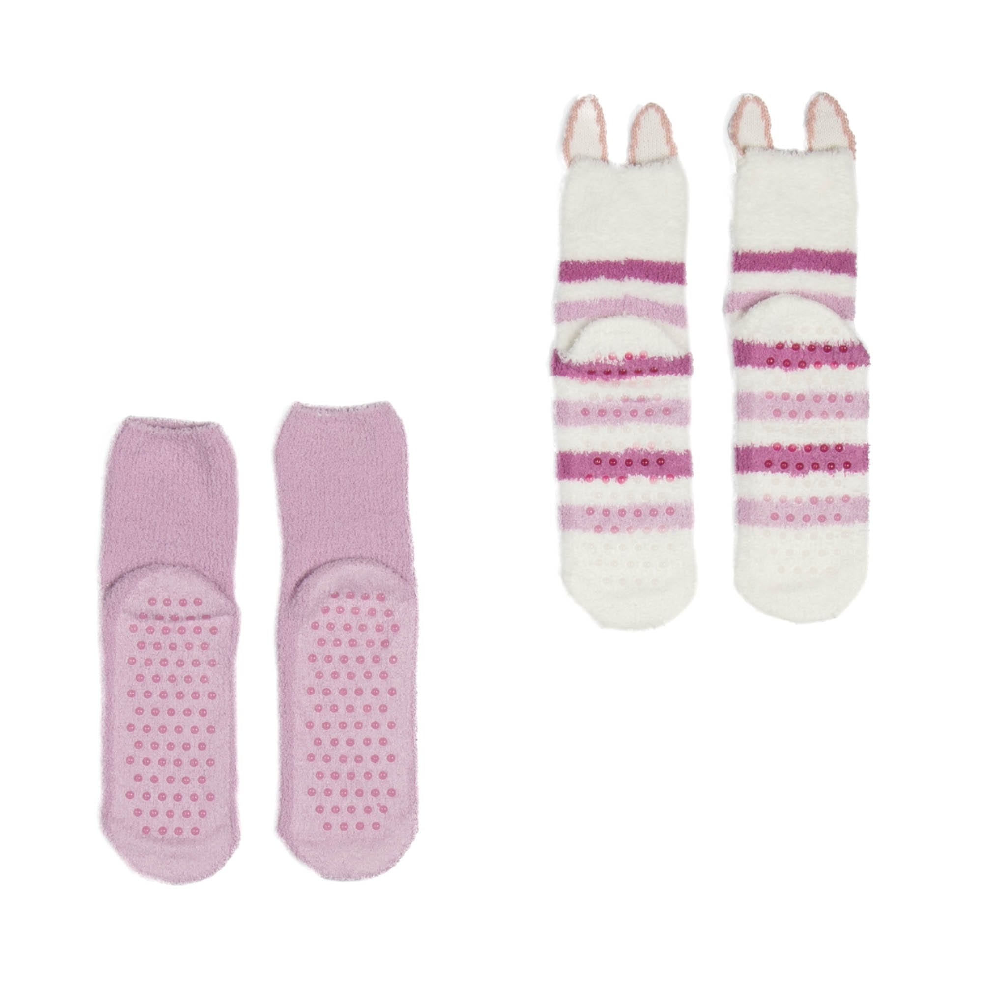 Trolley Friends Socks 2pk - BUNNY - TrolleyFriends_Socks2pk_Bunny_Flatlay02