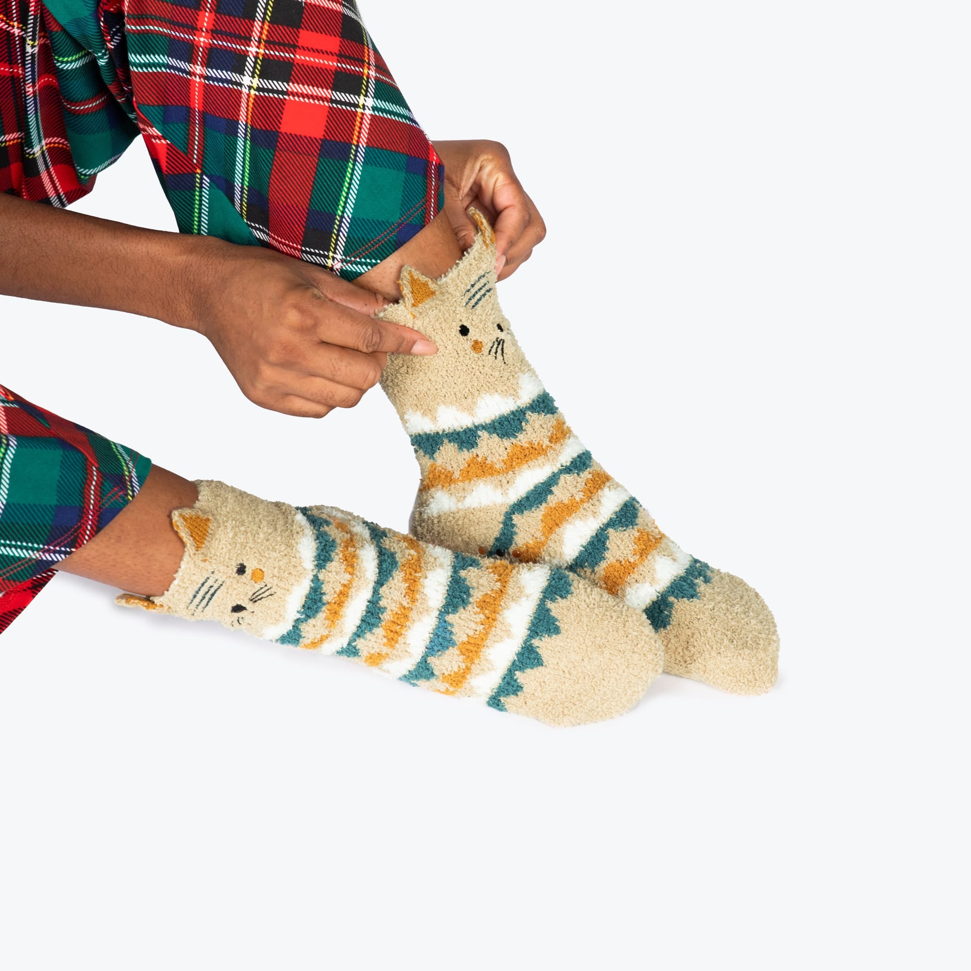 Trolley Friends Socks 2pk - CAT - TrolleyFriends_Socks2pk_Cat_04