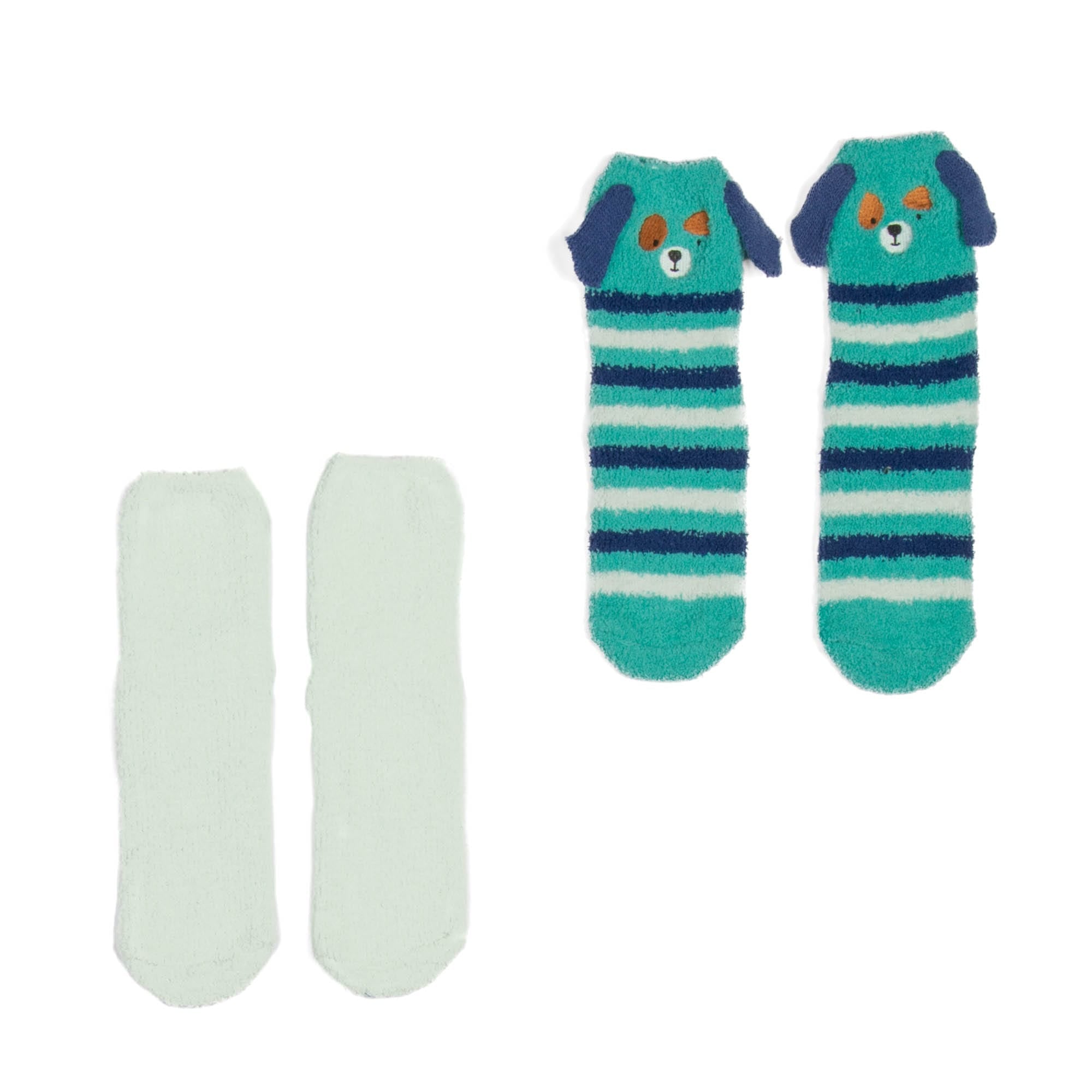 Trolley Friends Socks 2pk - DOG - TrolleyFriends_Socks2pk_Dog_Flatlay01