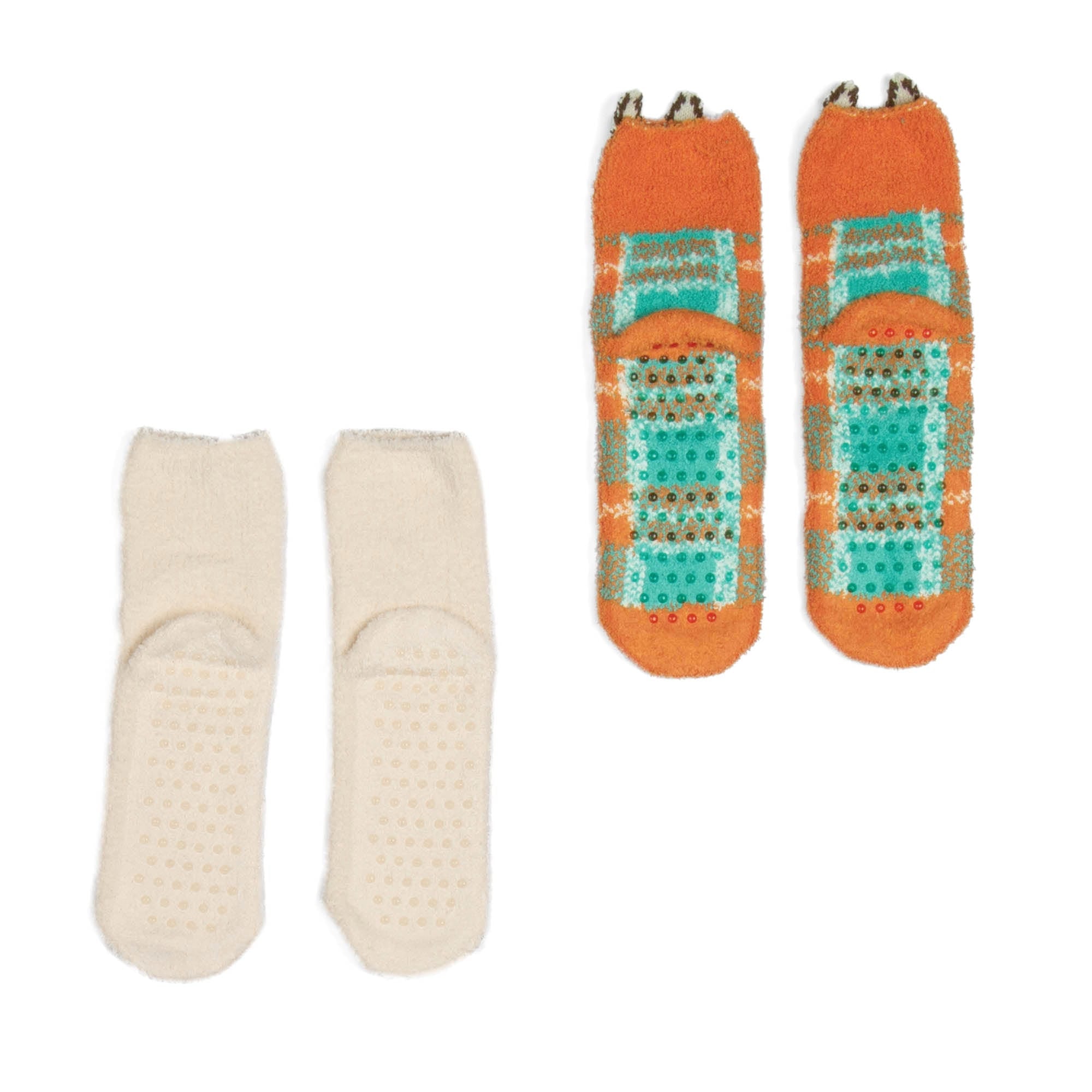 Trolley Friends Socks 2pk - RED PANDA - TrolleyFriends_Socks2pk_RedPanda_Flatlay02