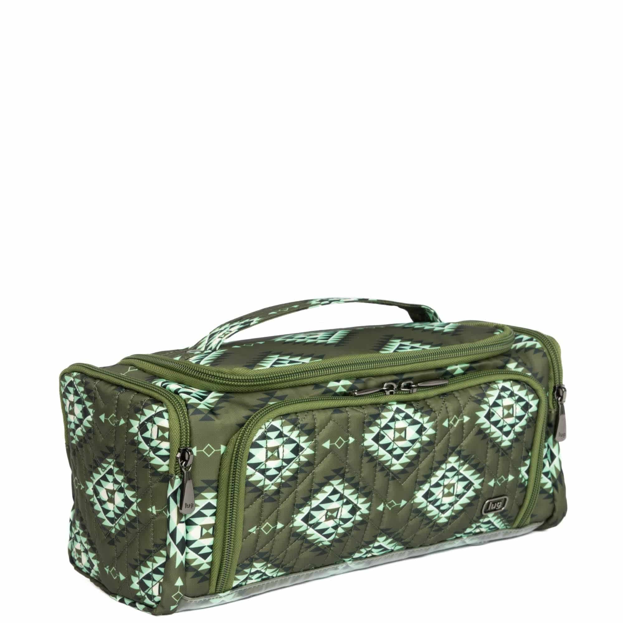 Guild Collection Classic Trolley Cosmetic Case - CRYSTAL HONEYCOMB GREEN - TrolleyMD_CrystalHoneycomGreen_02