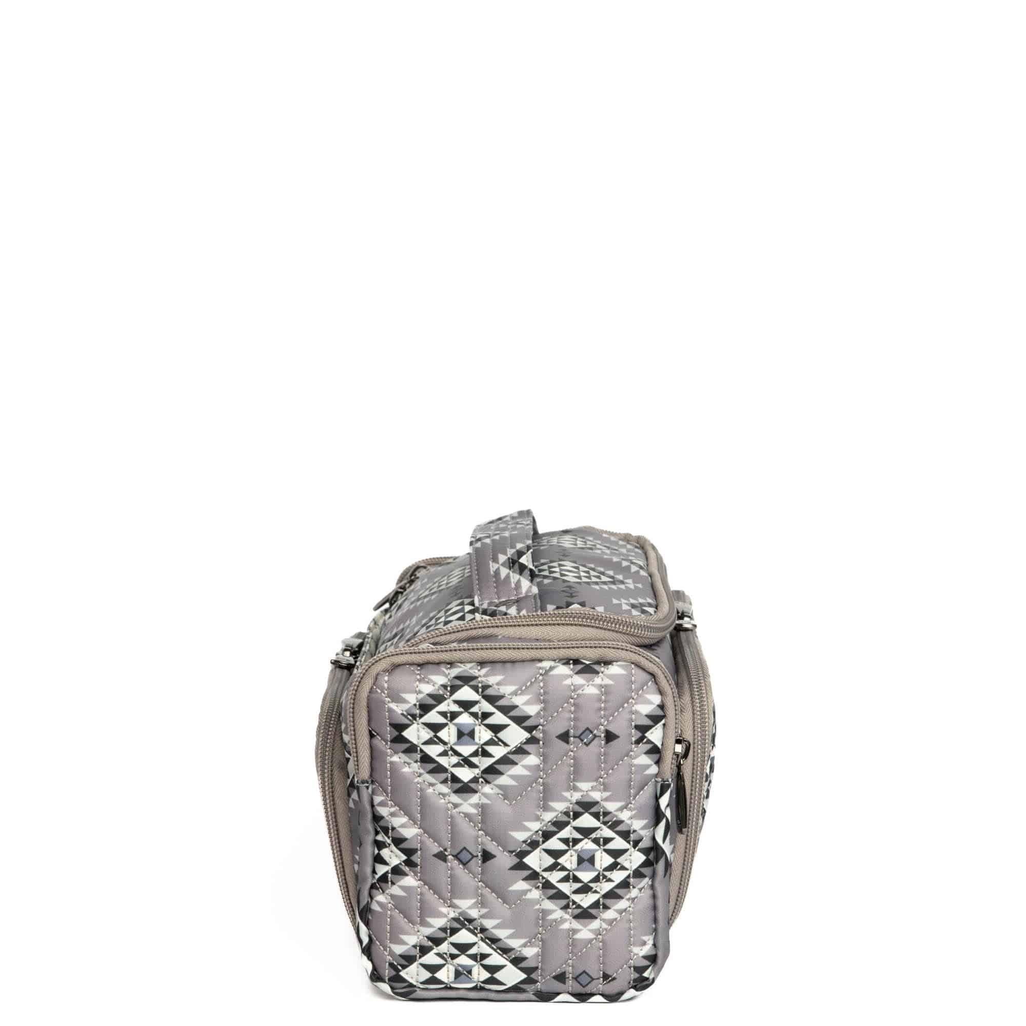 Guild Collection Classic Trolley Cosmetic Case - CRYSTAL HONEYCOMB GREY - TrolleyMD_CrystalHoneycomGrey_03