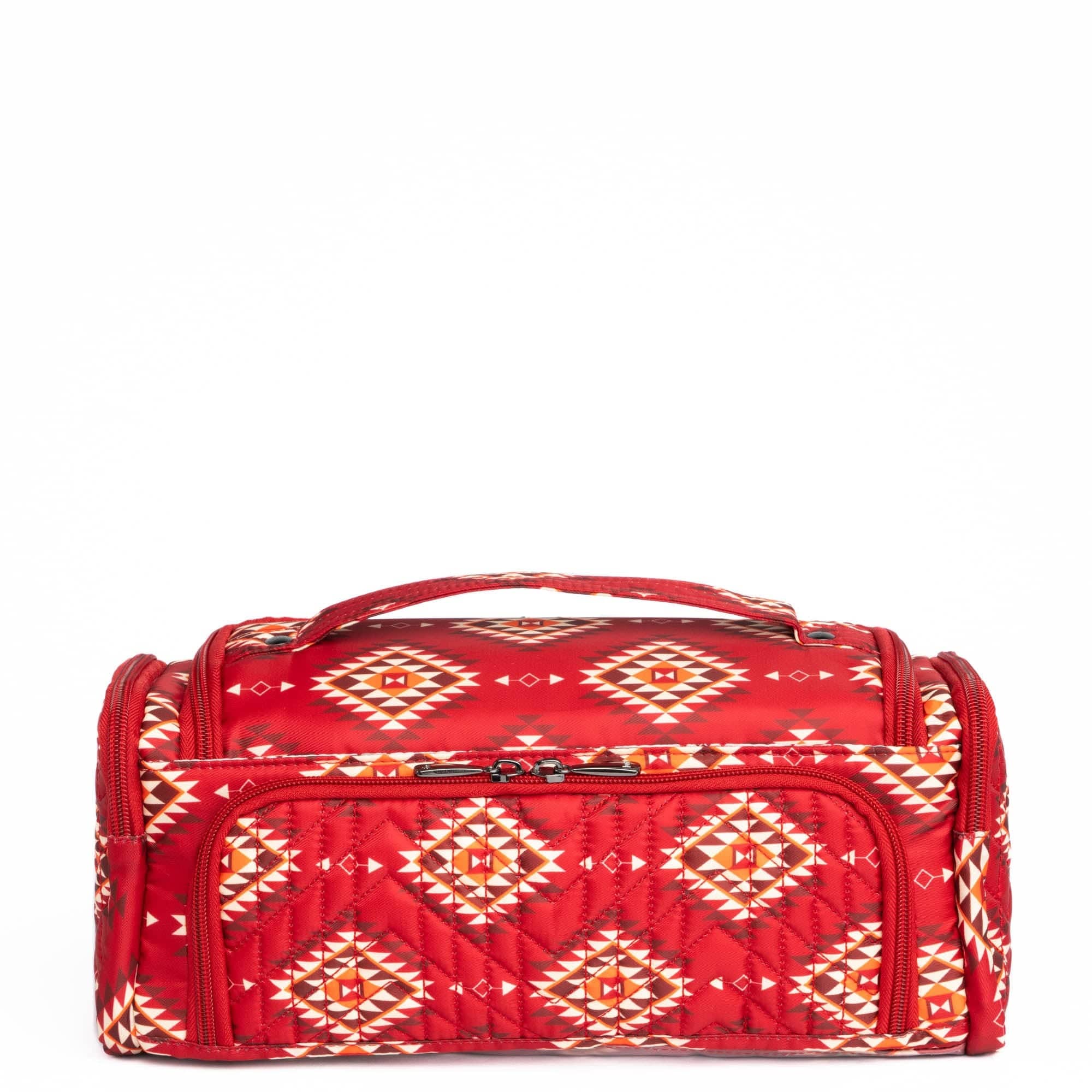 Guild Collection Classic Trolley Cosmetic Case - CRYSTAL HONEYCOMB RED - TrolleyMD_CrystalHoneycomRed_04