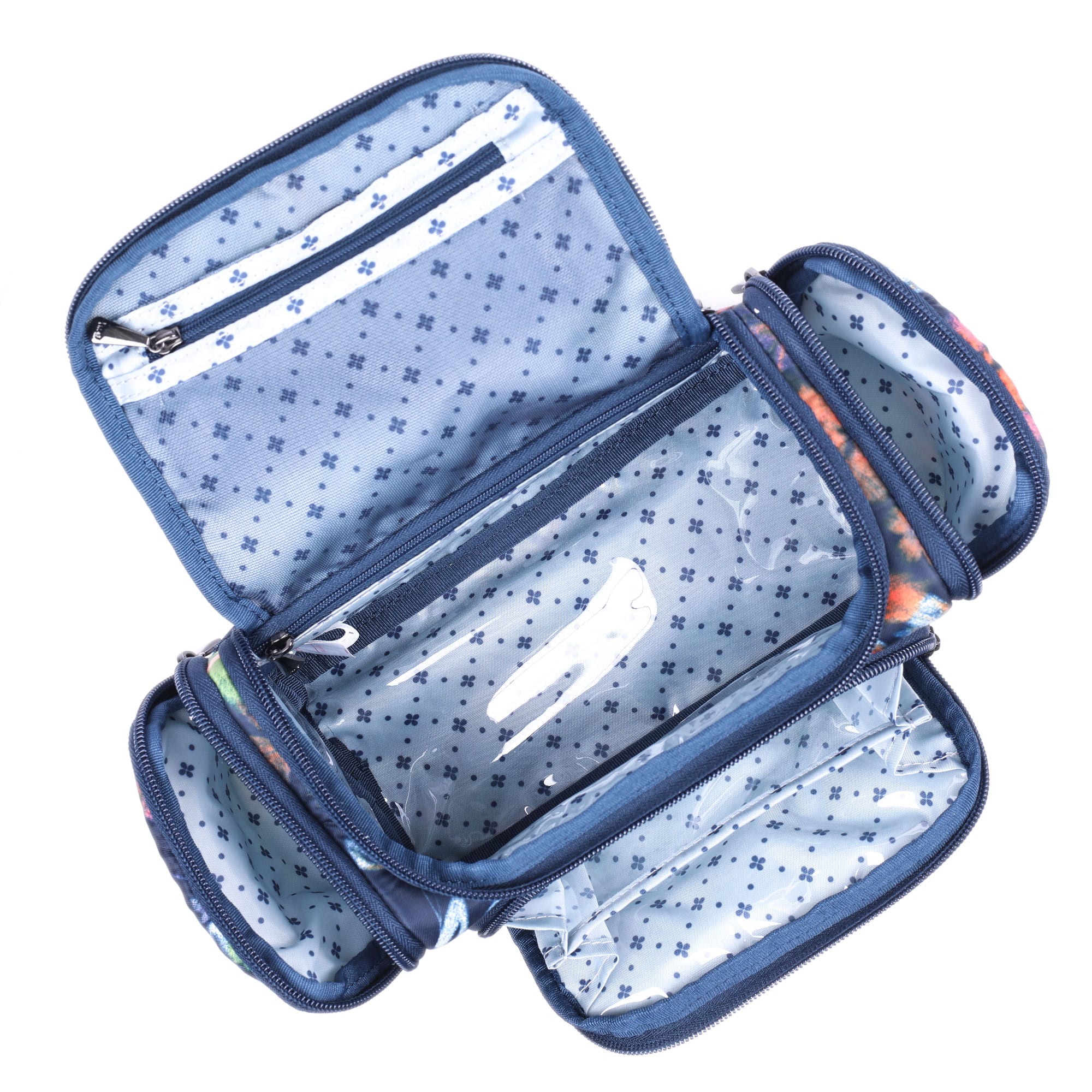 Trolley Mini Cosmetic Case - BLOOM NAVY - TrolleyMini_BloomNavy_05