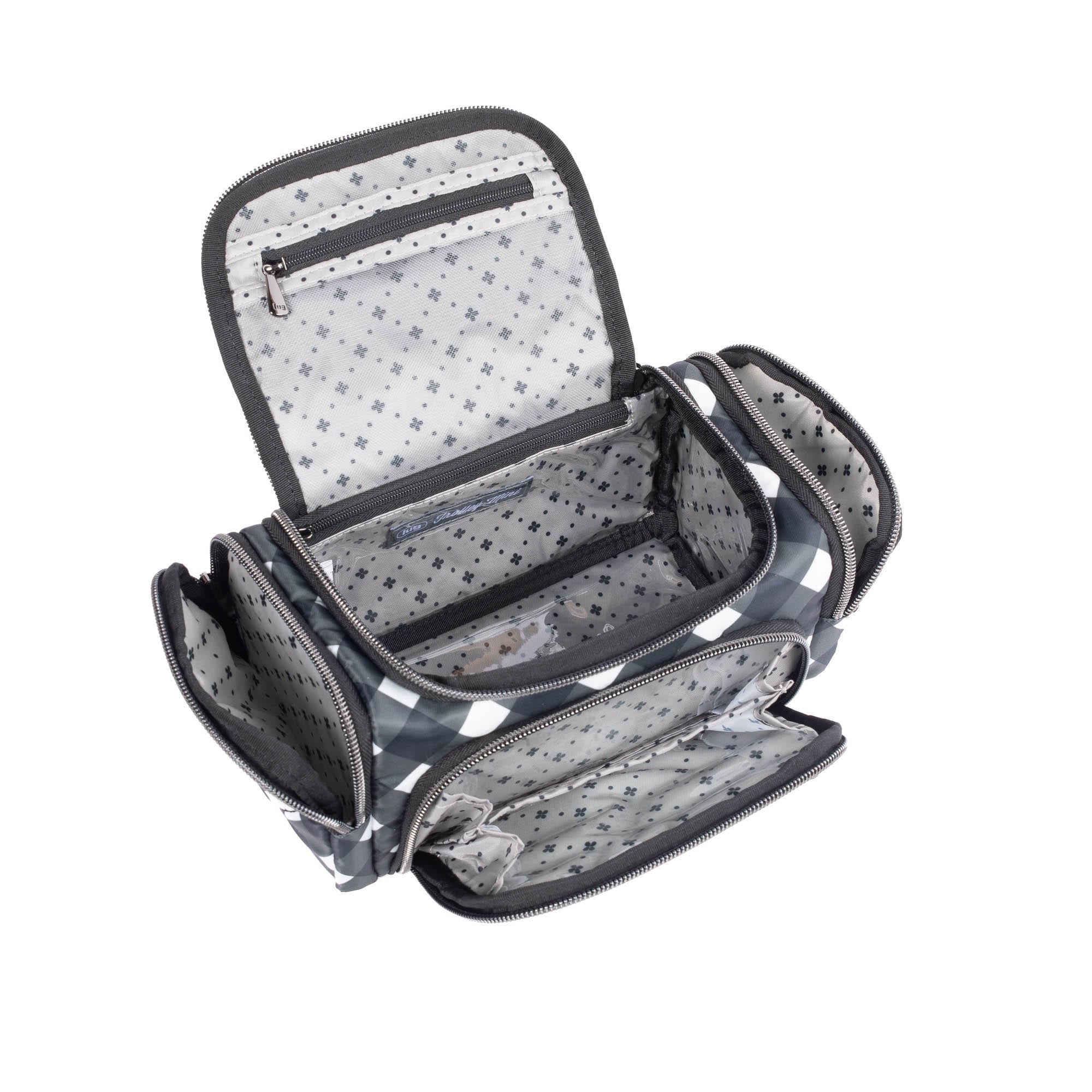 Trolley Mini Cosmetic Case - GINGHAM BLACK - TrolleyMini_GinghamBlack_05