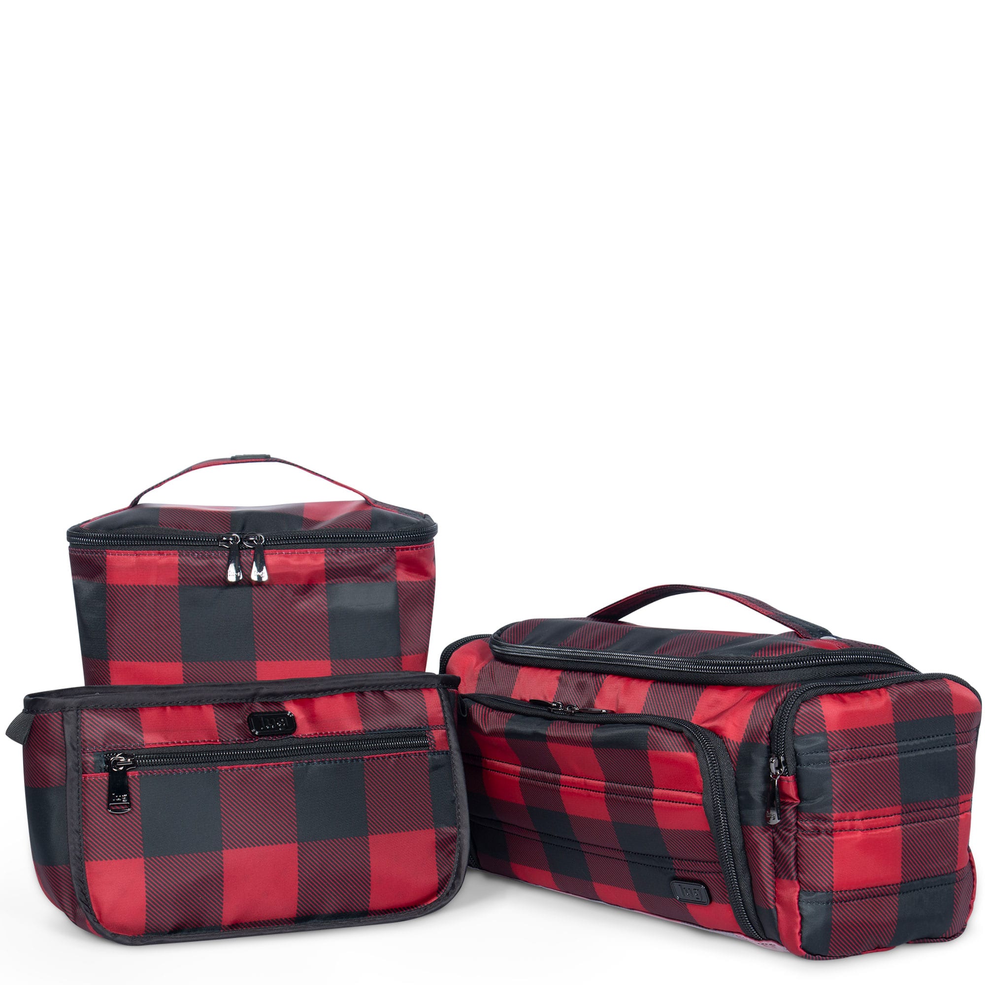 Trolley XL 3pc Organizational Set - - TrolleyXL3PC_BuffaloCheckRed_01