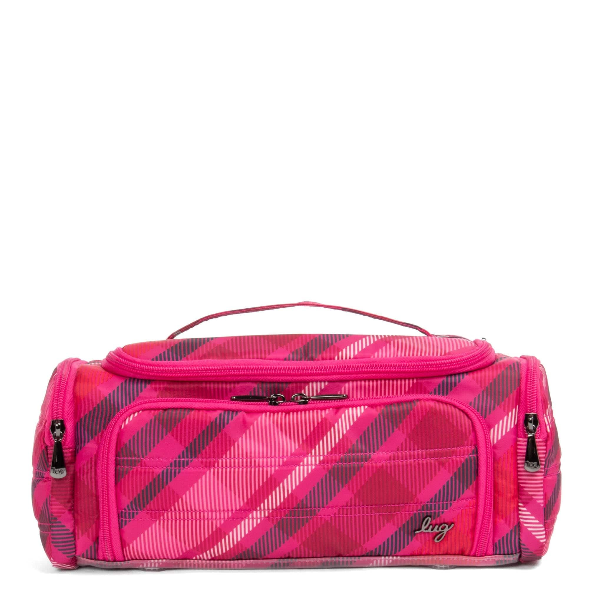 Trolley Cosmetic Case - BERRY PLAID - Trolley_BerryPlaid_01