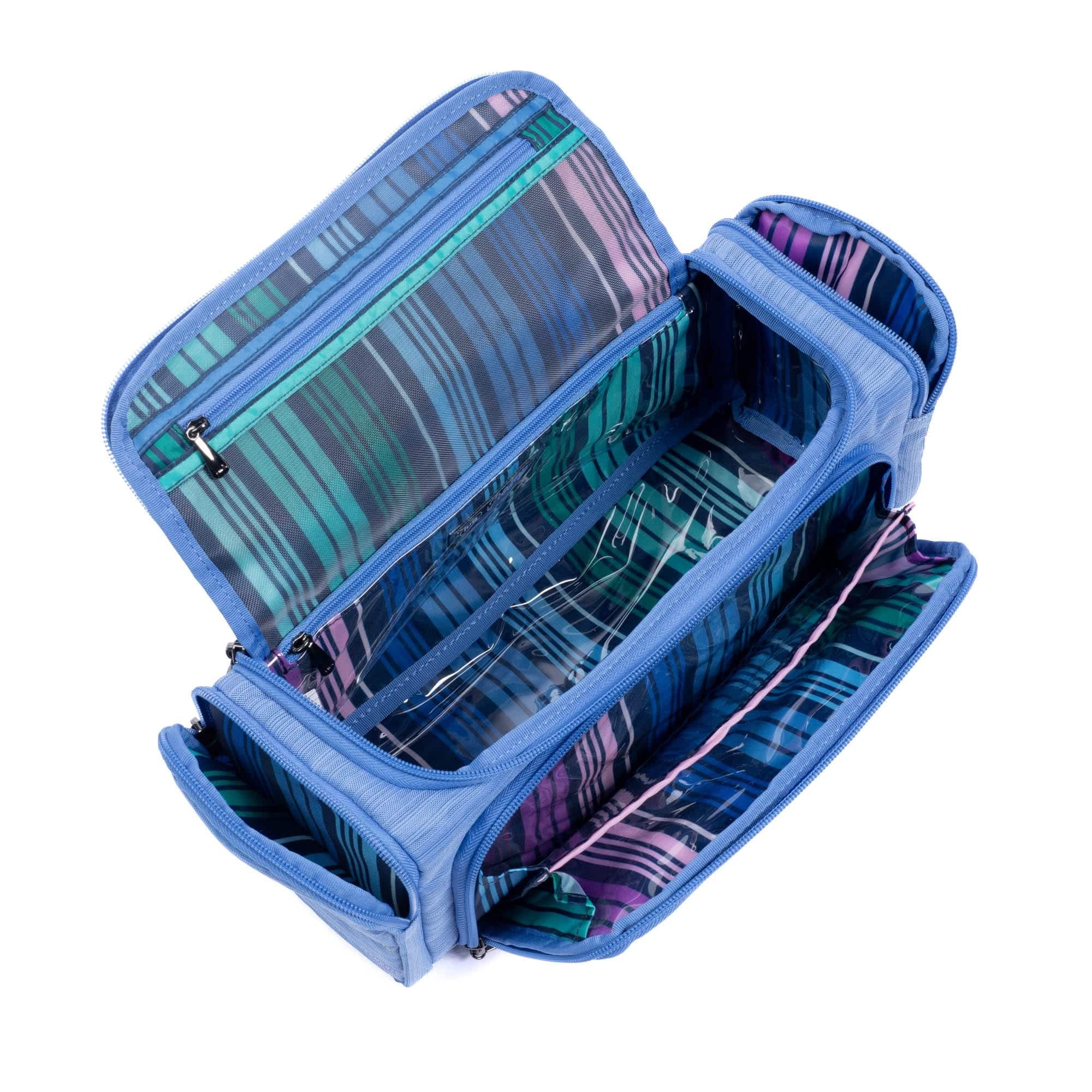 Trolley Cosmetic Case - BRUSHED MARINA ICEPOP STITCH - Trolley_BrushedMarinaWithIcepop_05