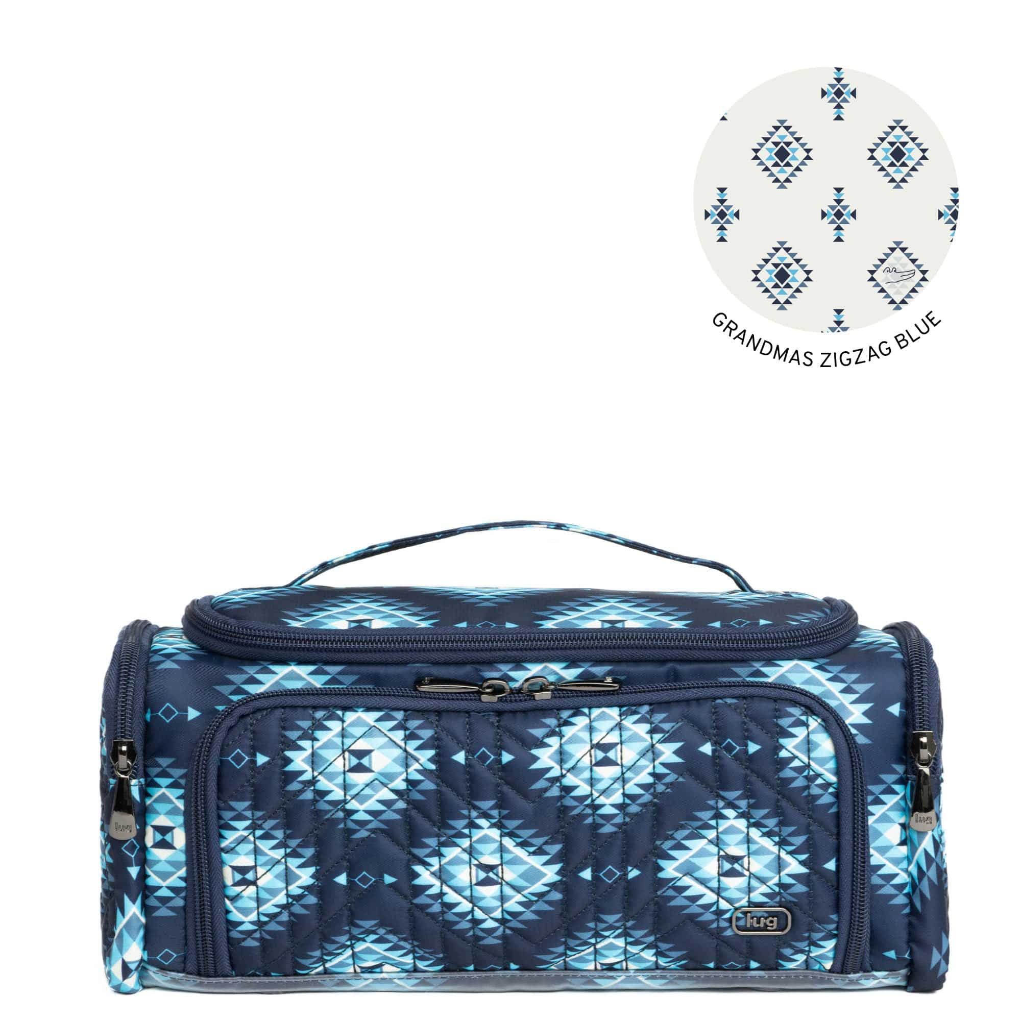 Guild Collection Classic Trolley Cosmetic Case - CRYSTAL HONEYCOMB BLUE - Trolley_CrystalHoneycombBlue