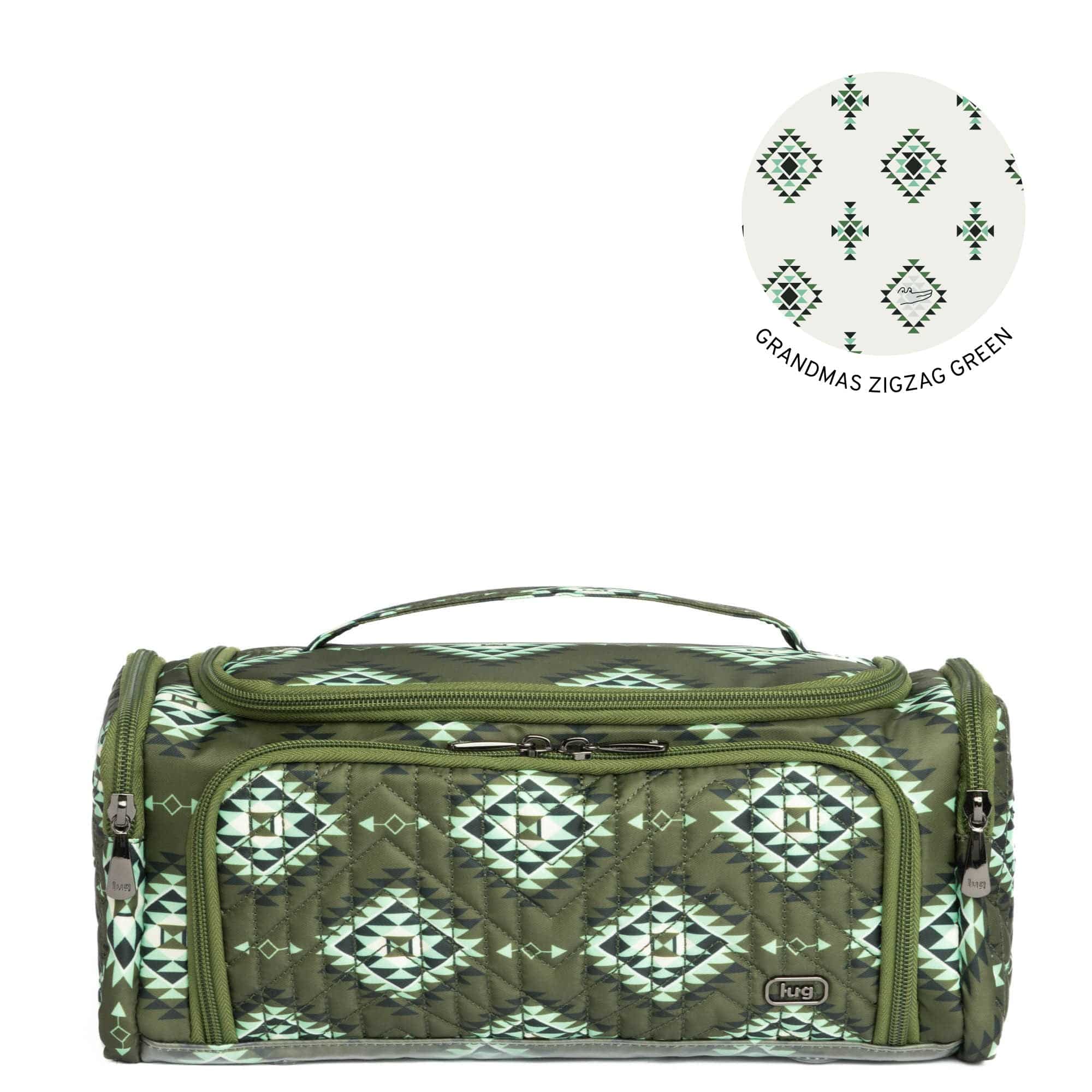 Guild Collection Classic Trolley Cosmetic Case - CRYSTAL HONEYCOMB GREEN - Trolley_CrystalHoneycombGreen