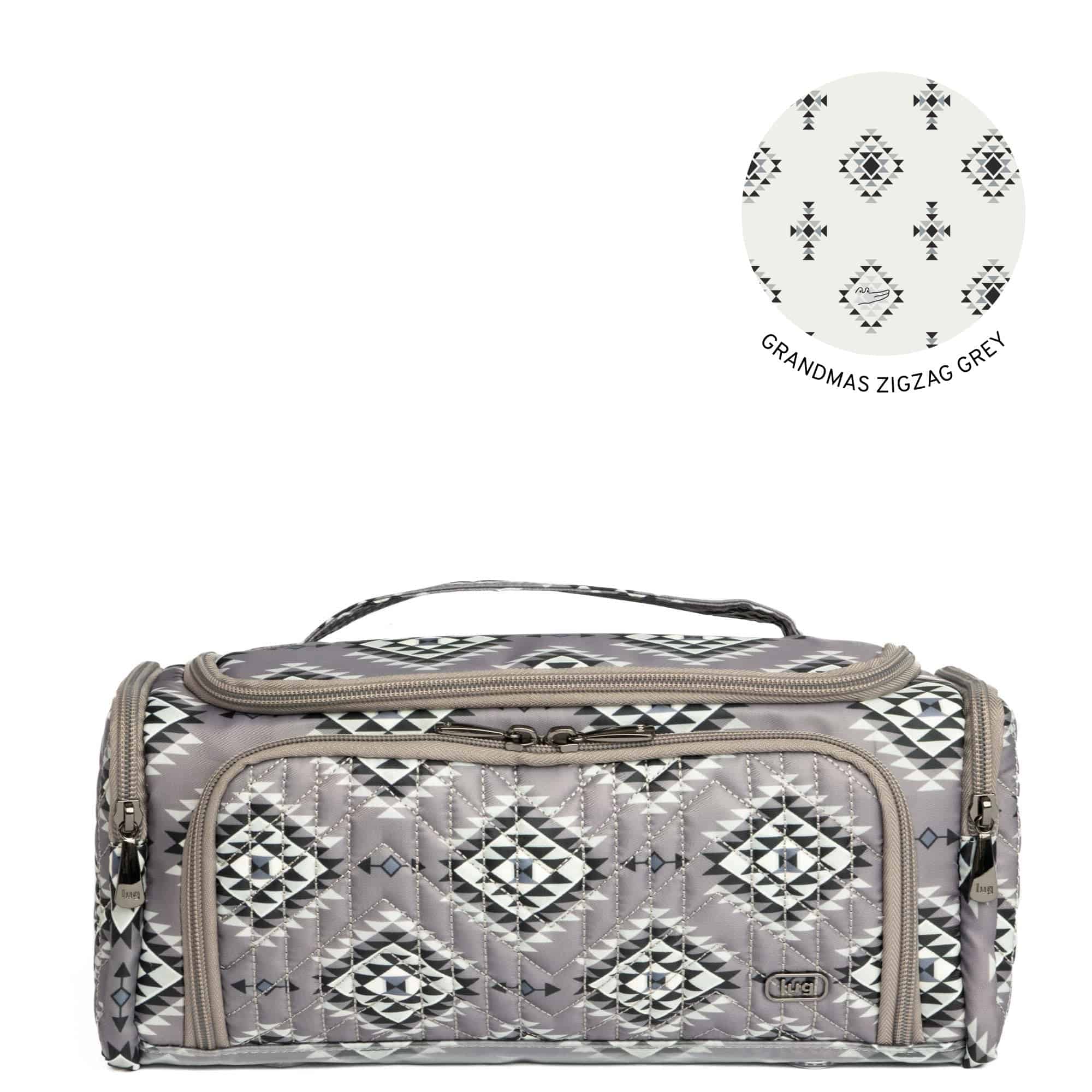 Guild Collection Classic Trolley Cosmetic Case - CRYSTAL HONEYCOMB GREY - Trolley_CrystalHoneycombGrey