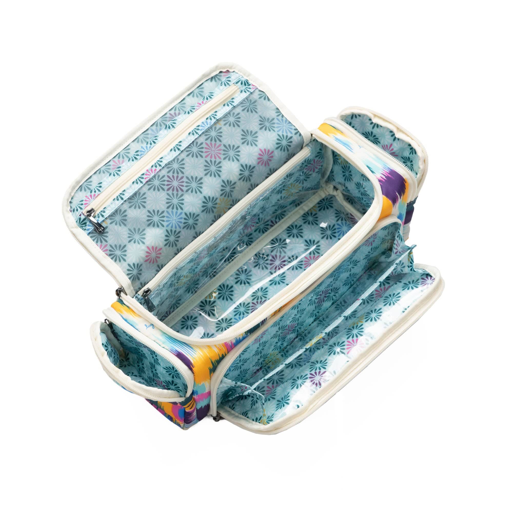 Trolley Cosmetic Case - HEART IKAT MULTI - Trolley_HeartikatMulti_05