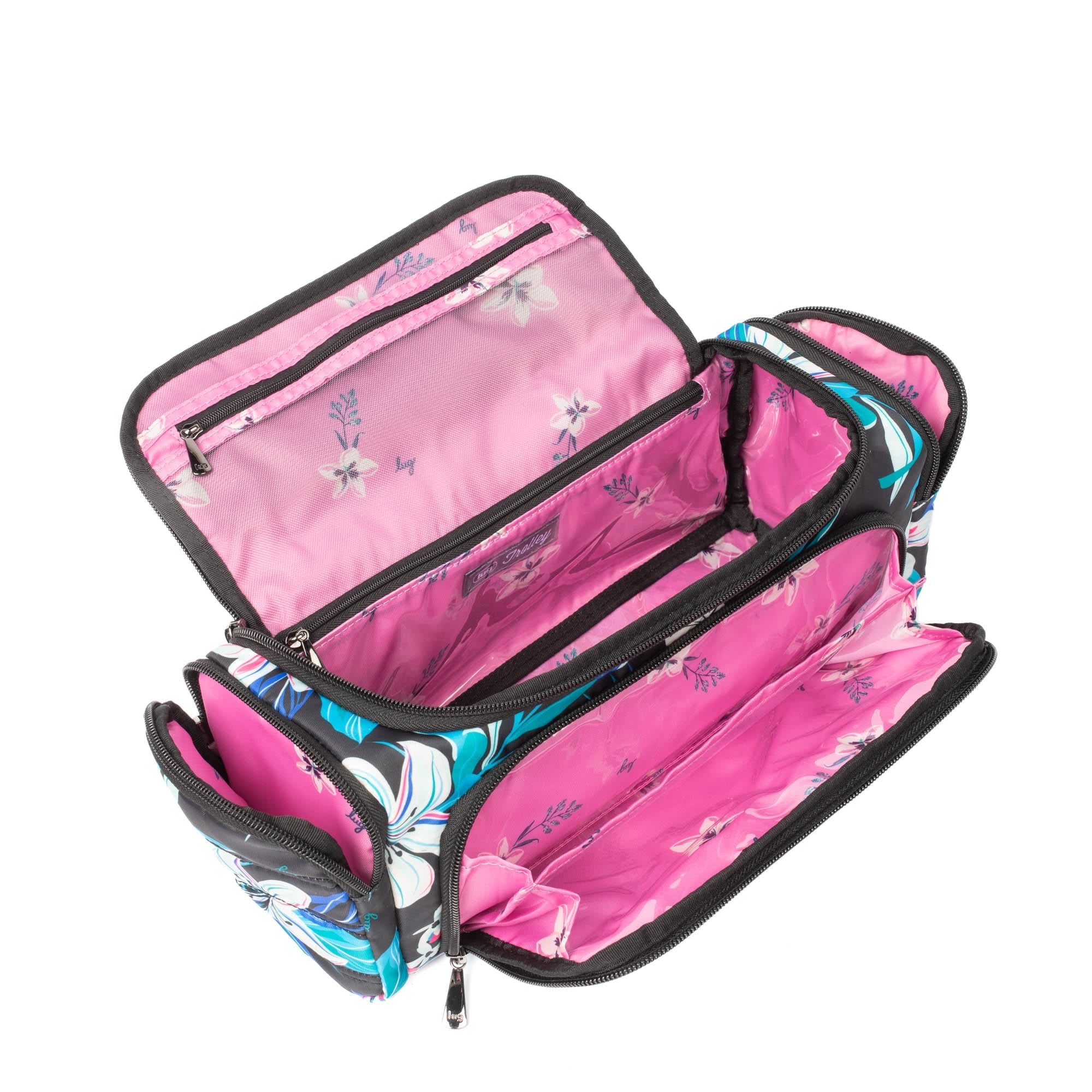 Trolley Cosmetic Case - HIBISCUS MULTI - Trolley_HibiscusMulti_06
