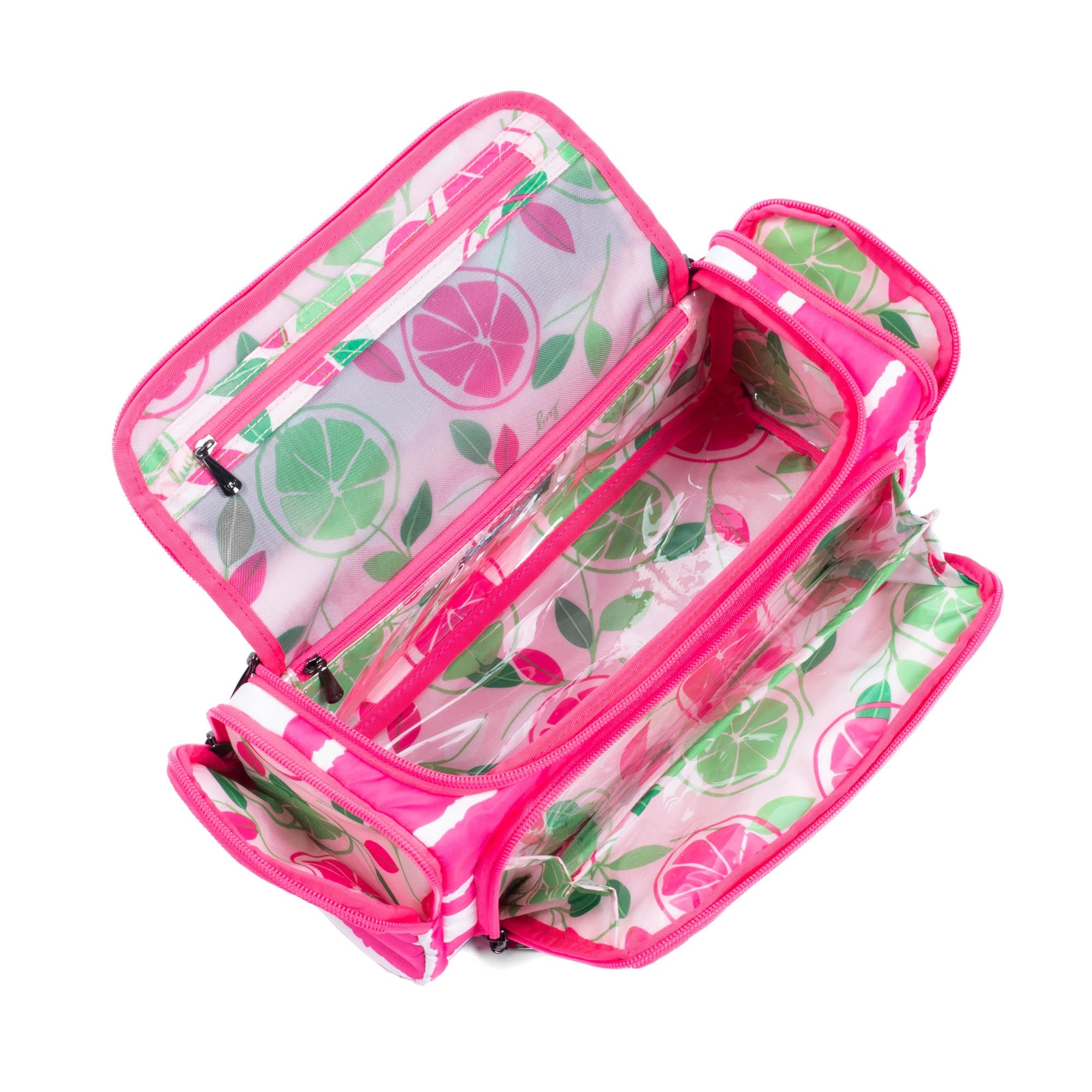 Trolley Cosmetic Case - MAGENTA STRIPE - Trolley_MagentaStripe_05