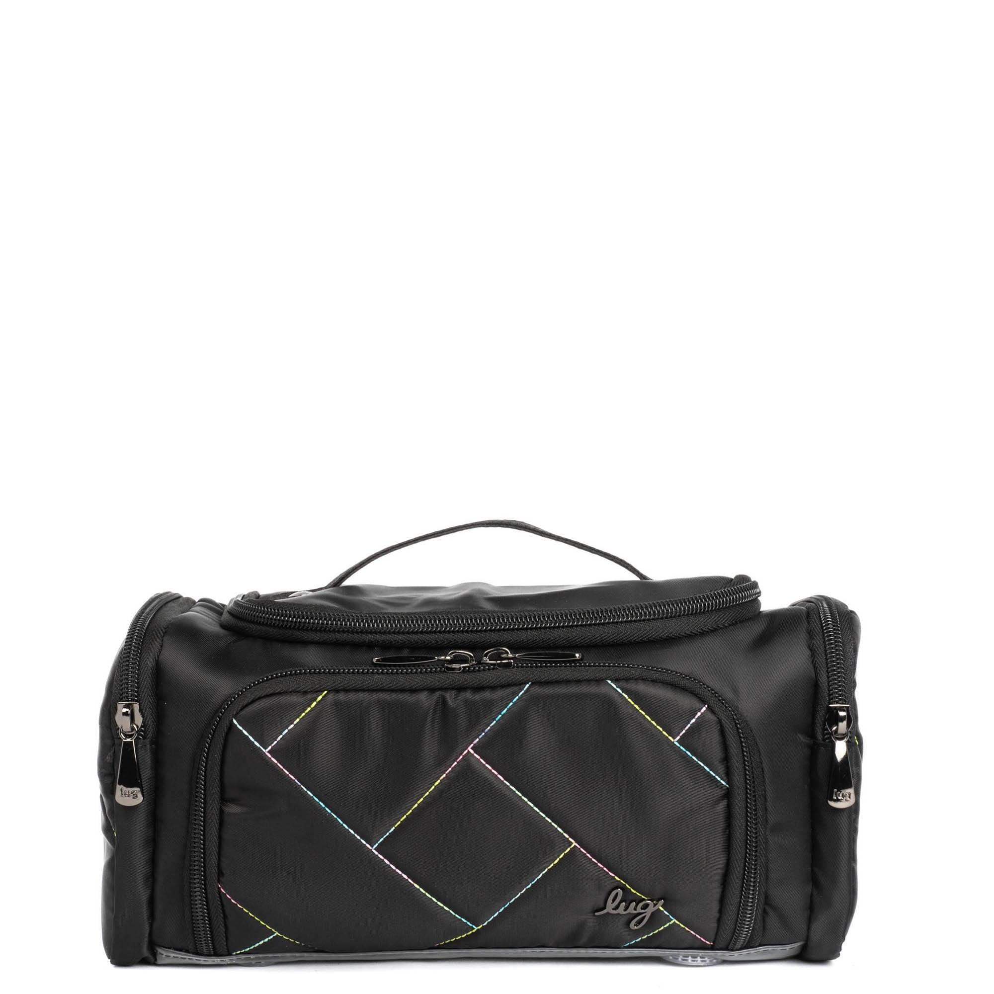 Trolley Medium Cosmetic Case - BLACK ICEPOP STITCH - Trolley_Medium_BlackWithIcePop_01