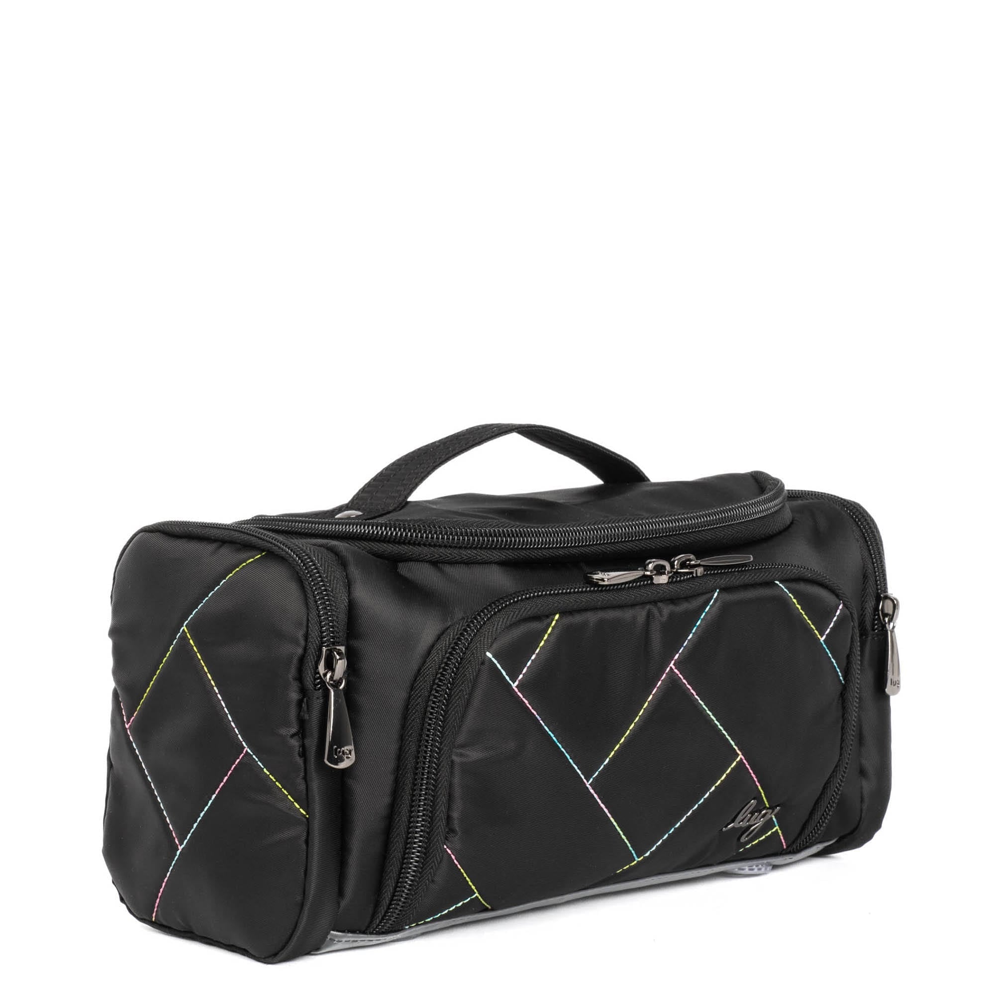 Trolley Medium Cosmetic Case - BLACK ICEPOP STITCH - Trolley_Medium_BlackWithIcePop_02