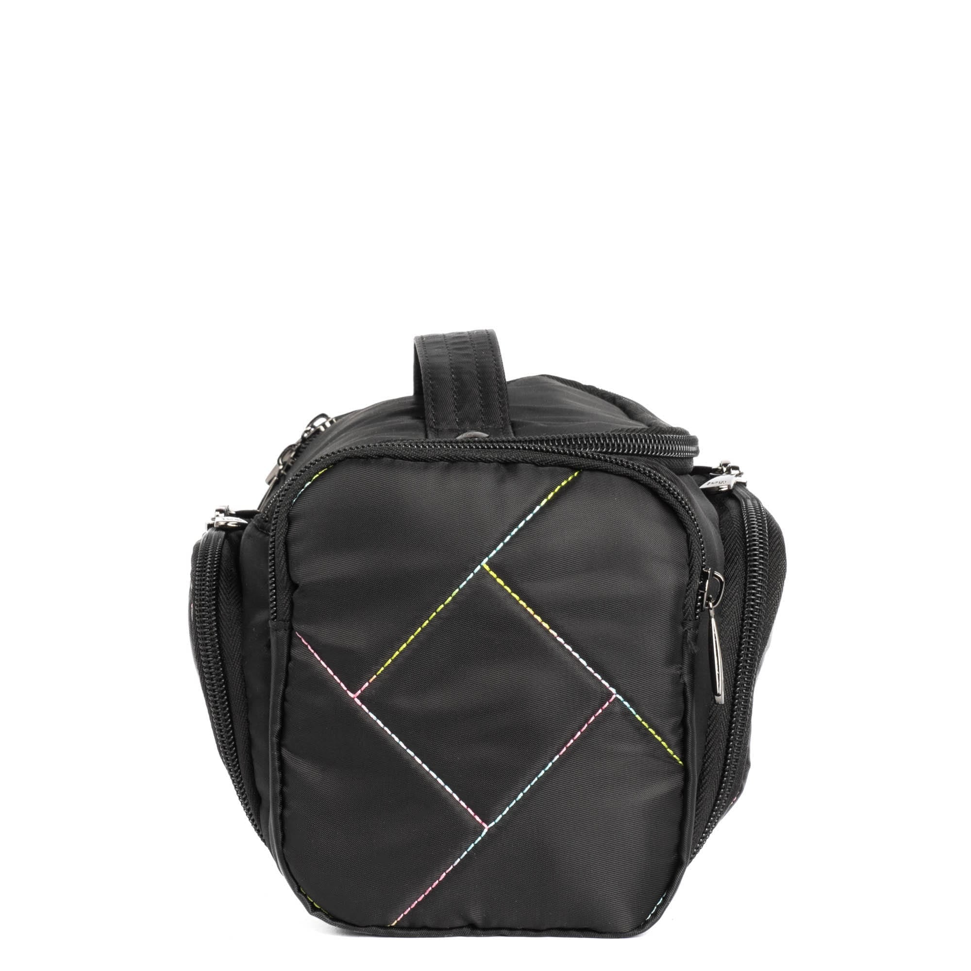 Trolley Medium Cosmetic Case - BLACK ICEPOP STITCH - Trolley_Medium_BlackWithIcePop_03