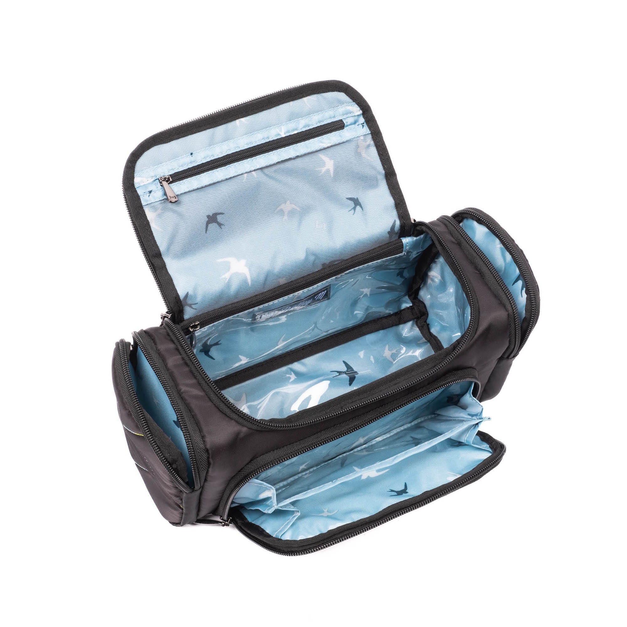 Trolley Medium Cosmetic Case - BLACK ICEPOP STITCH - Trolley_Medium_BlackWithIcePop_05