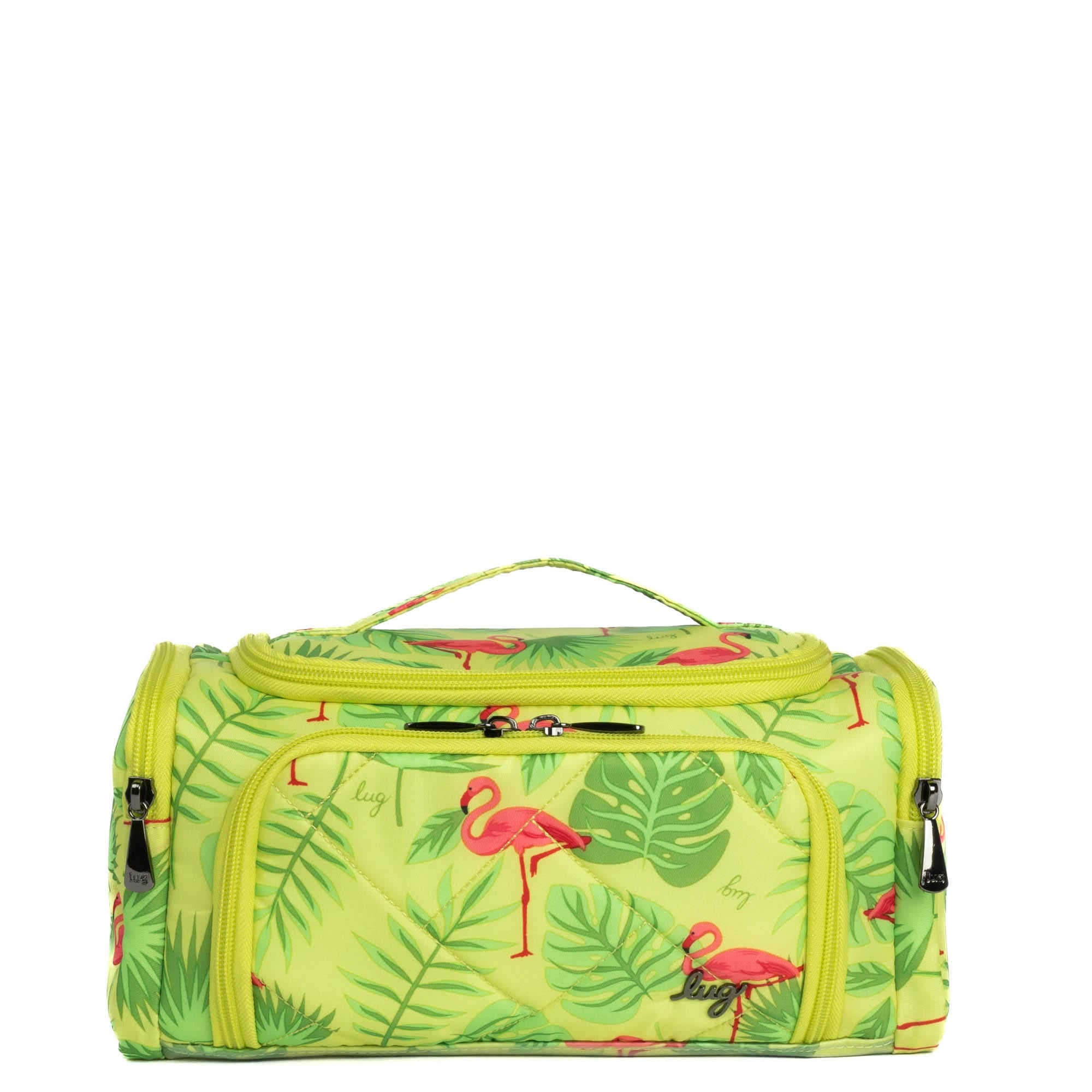 Trolley Medium Cosmetic Case - FLAMINGO LIME - Trolley_Medium_FlamingoLime_01