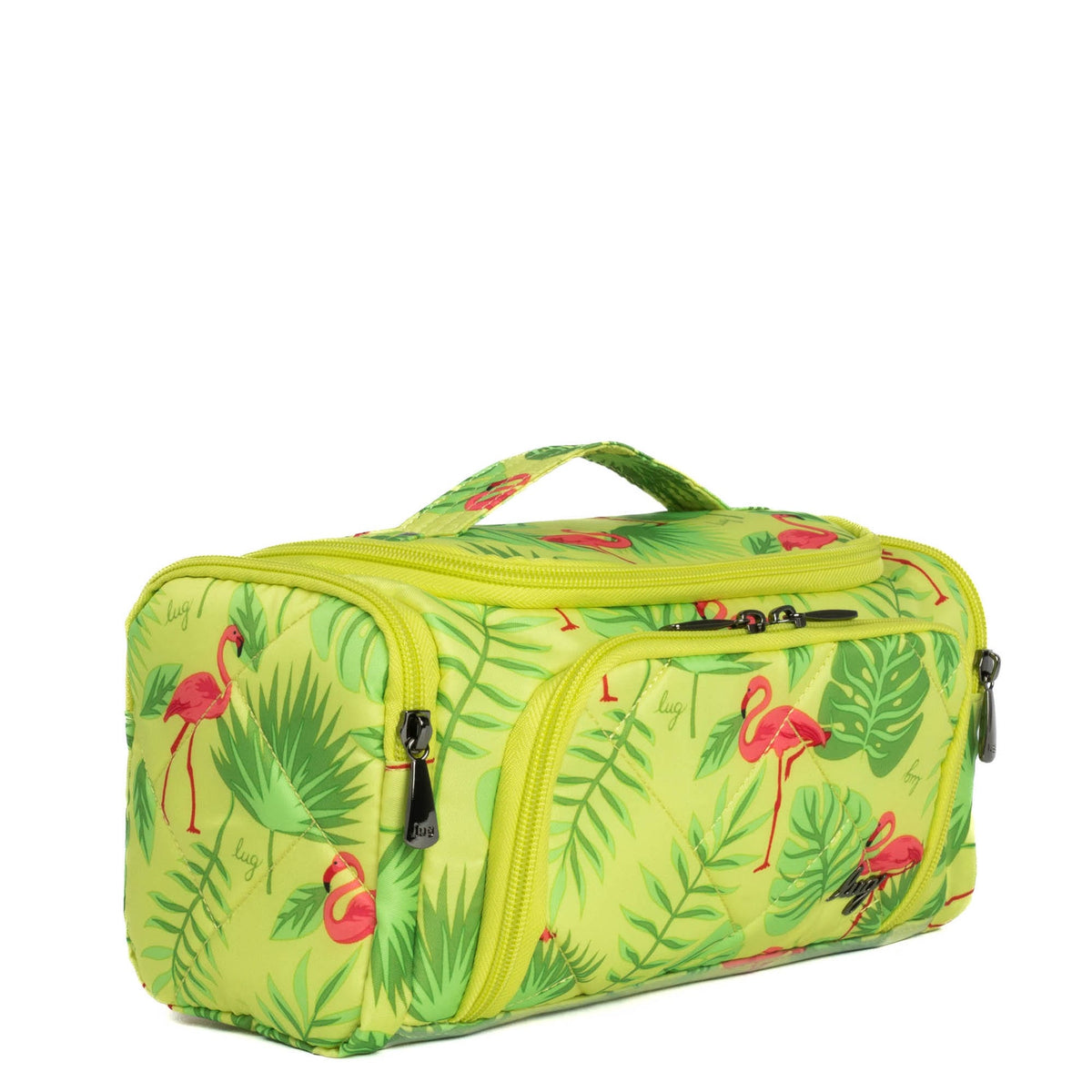 Trolley Medium Cosmetic Case - FLAMINGO LIME - Trolley_Medium_FlamingoLime_02