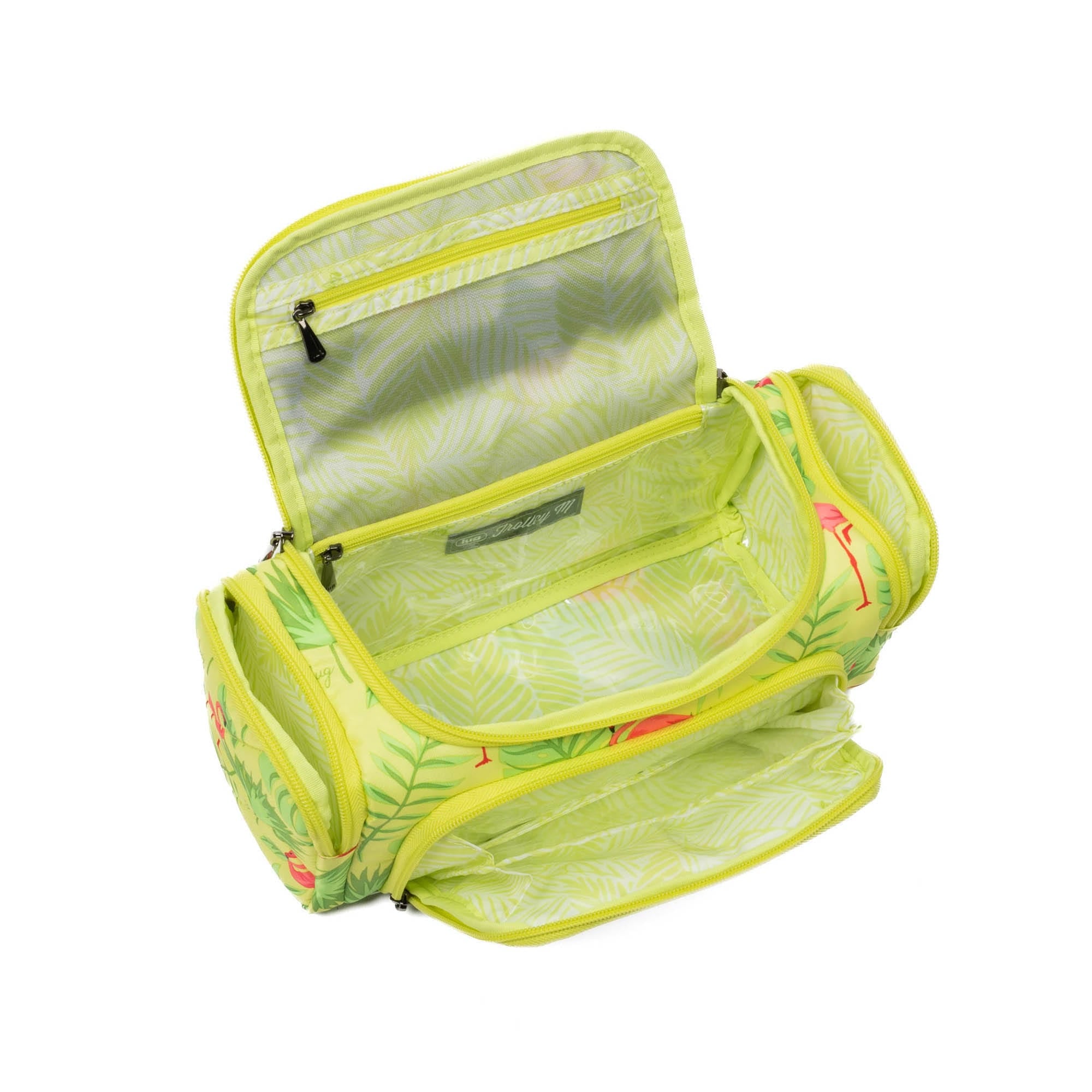 Trolley Medium Cosmetic Case - FLAMINGO LIME - Trolley_Medium_FlamingoLime_05