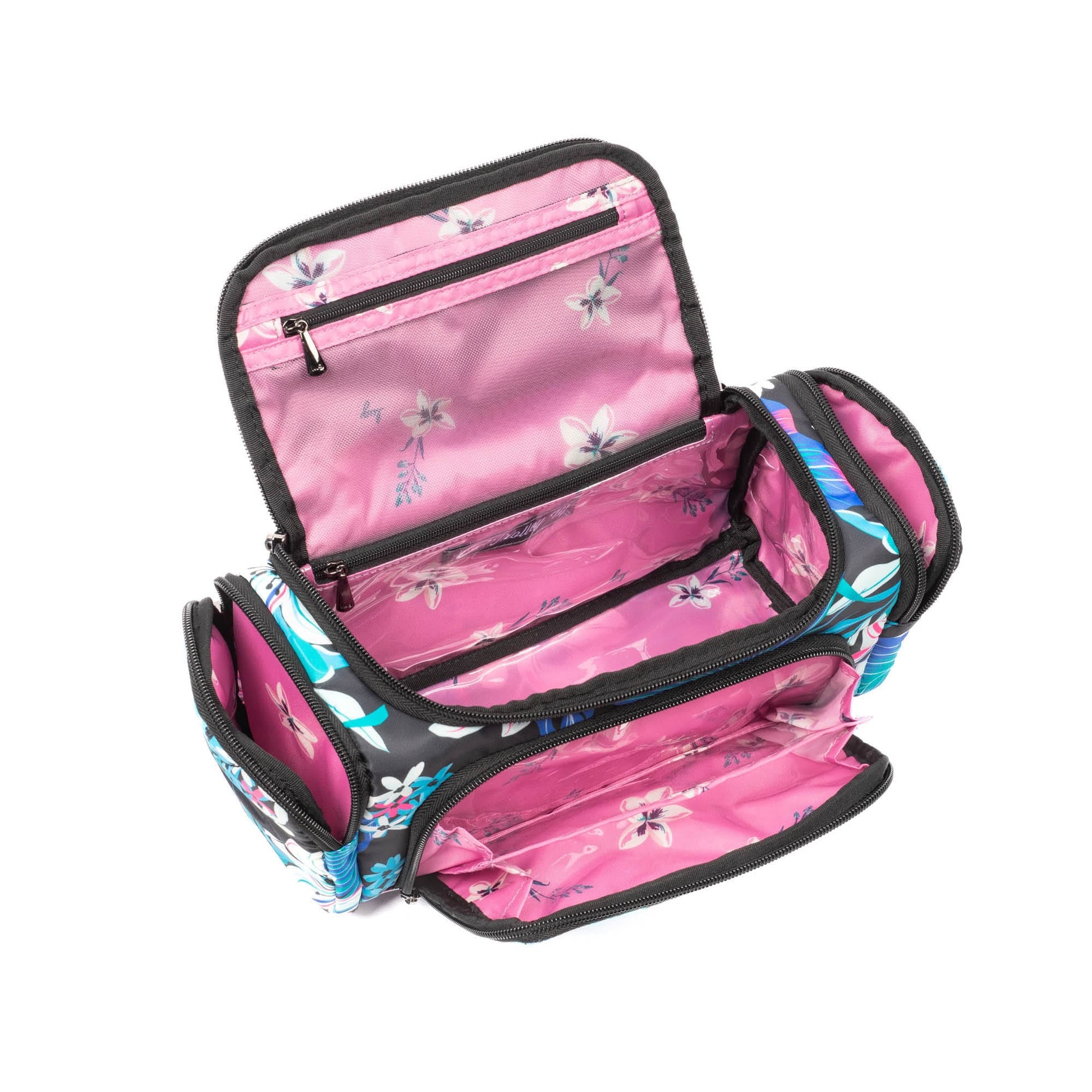 Trolley Medium Cosmetic Case - HIBISCUS MULTI - Trolley_Medium_HibiscusMulti_05