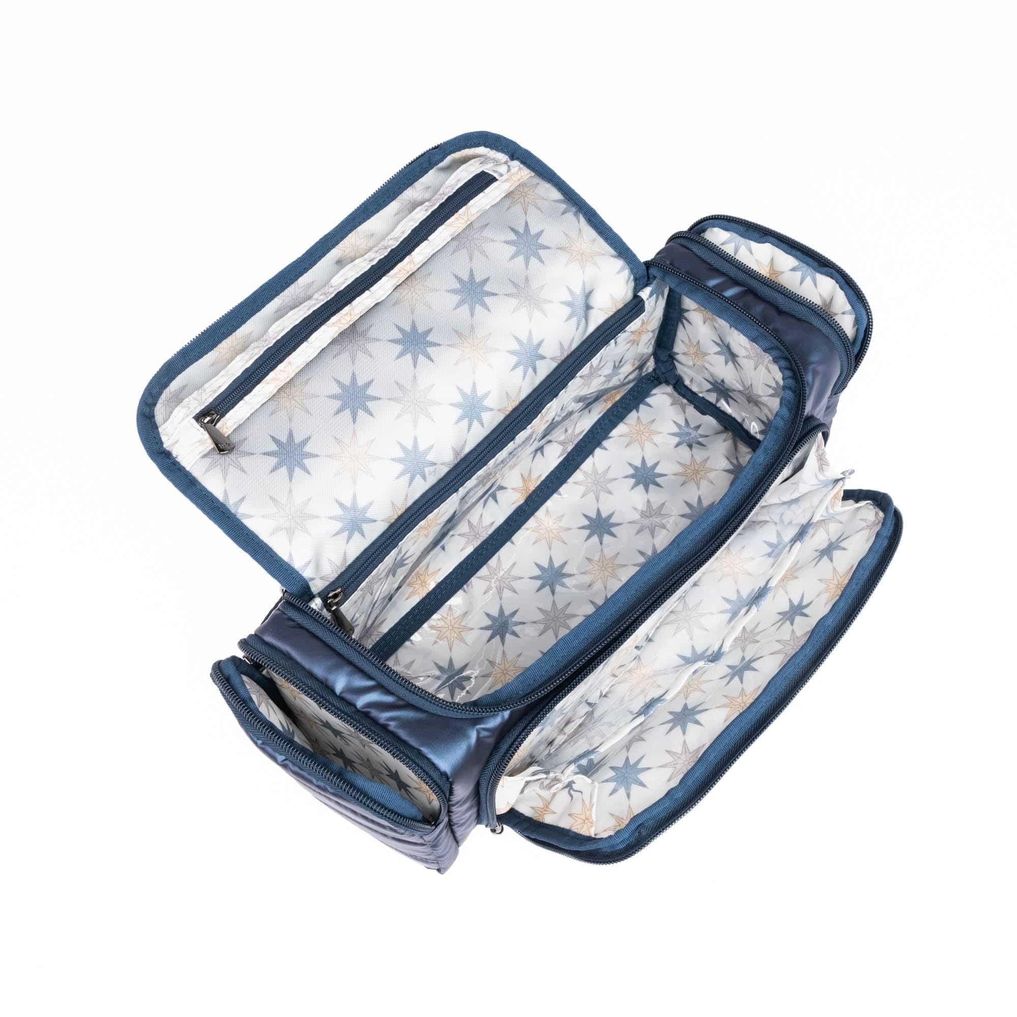 Trolley Cosmetic Case - METALLIC INDIGO - Trolley_MetallicIndigo_05