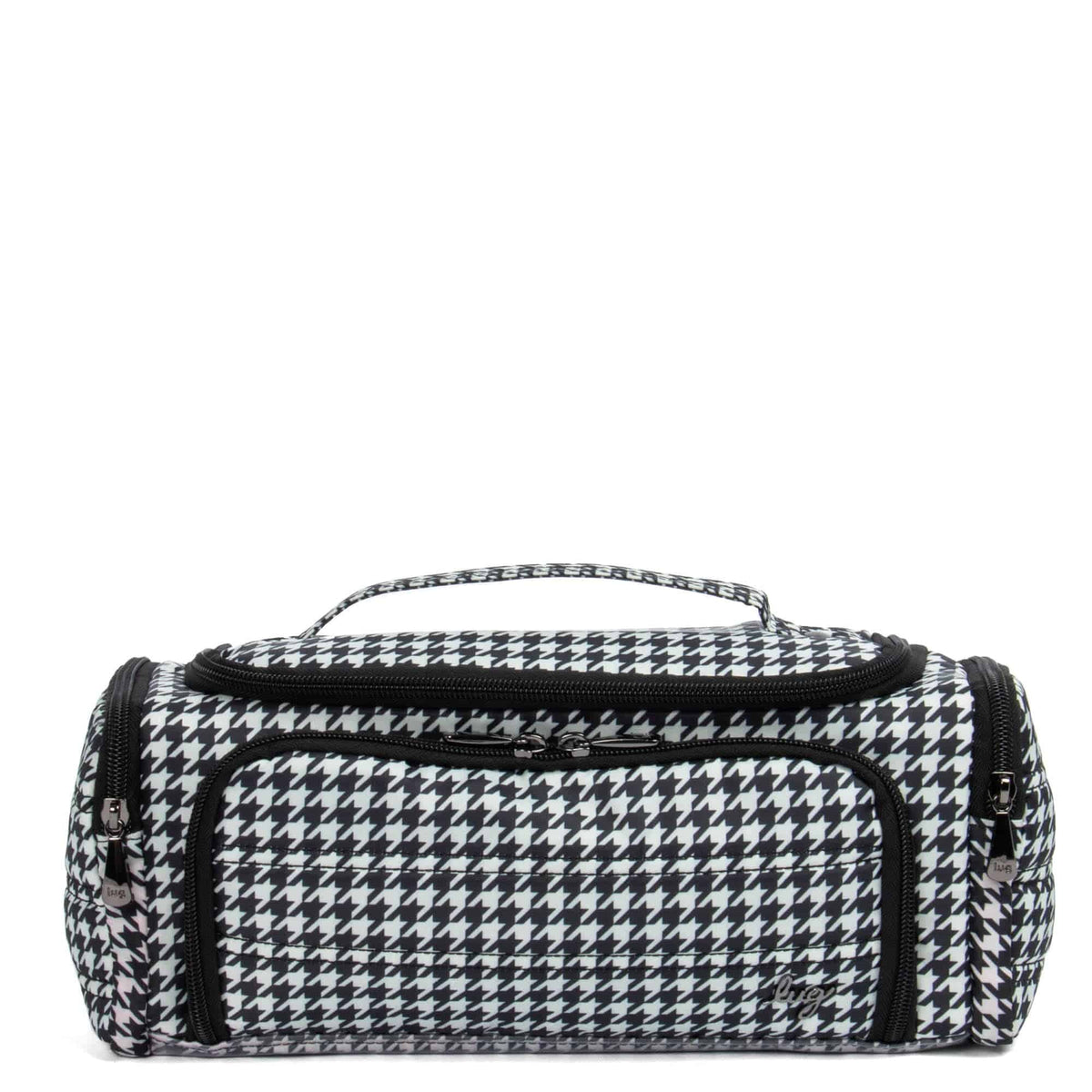 Trolley Cosmetic Case - MICRO HOUNDSTOOTH - Trolley_MicroHoundstoothBlack_01