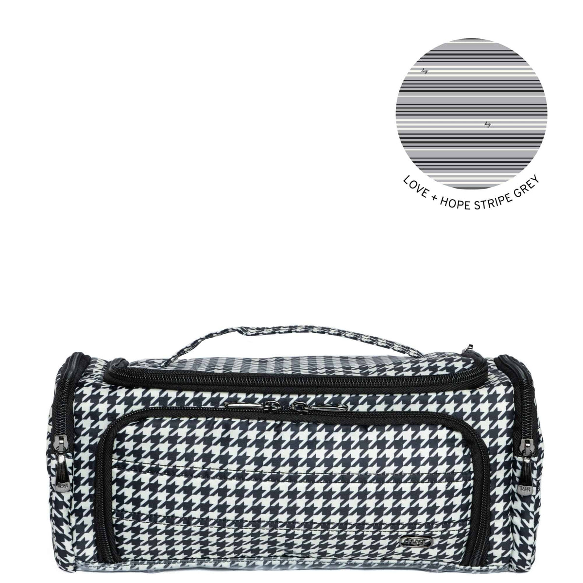 Trolley Cosmetic Case - MICRO HOUNDSTOOTH 2 - Trolley_MicroHoundstooth