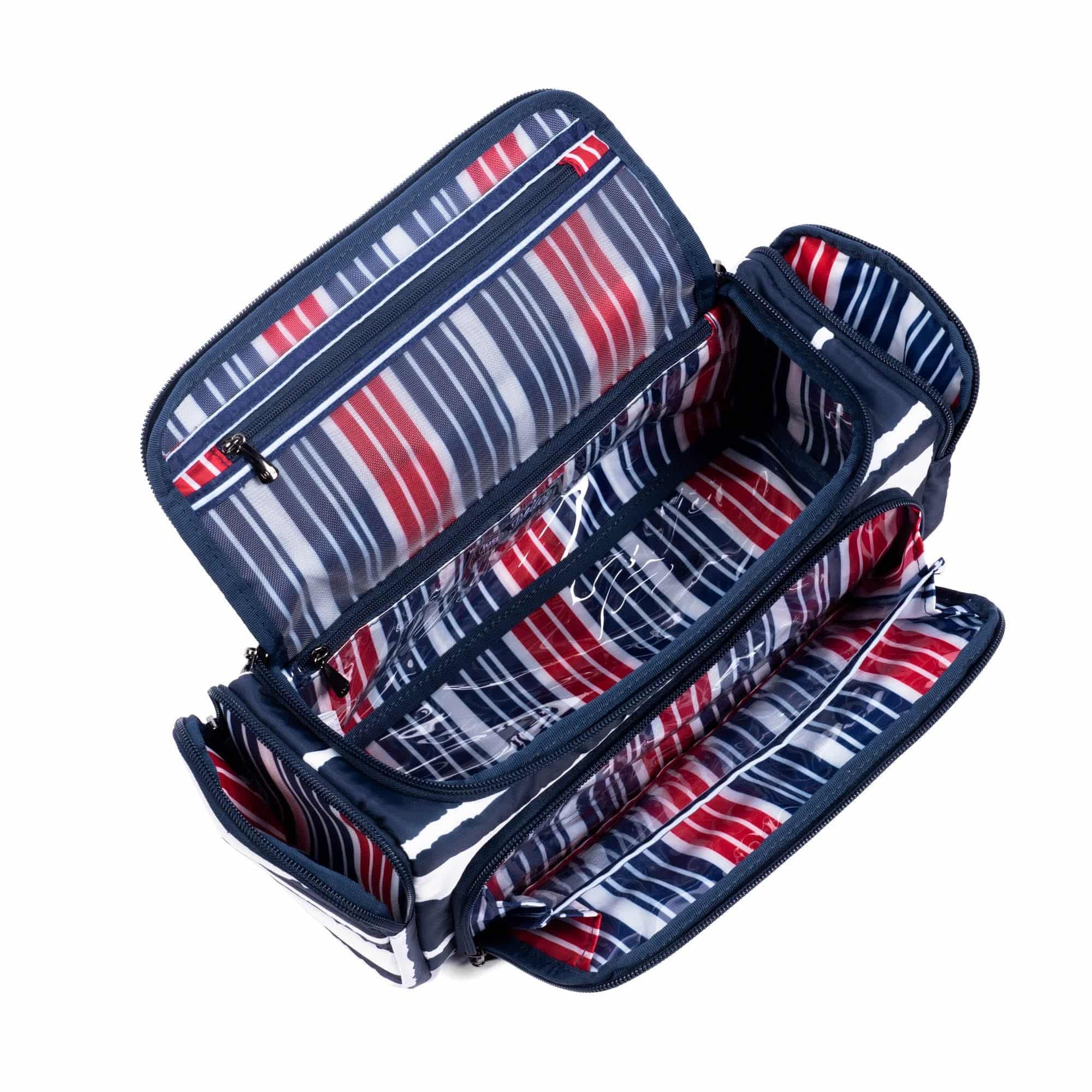 Trolley Cosmetic Case - NAVY STRIPE - Trolley_NavyStripe_05