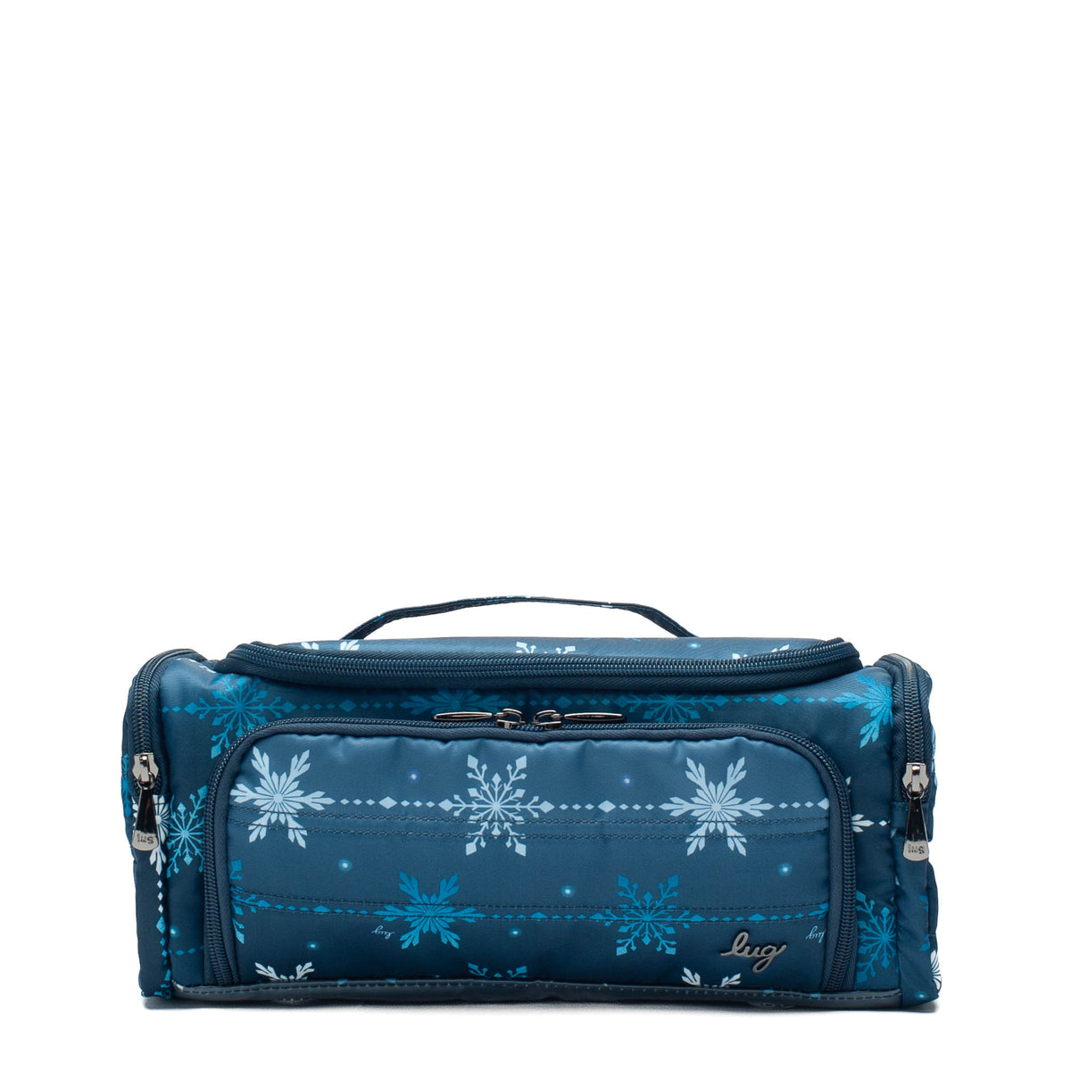 Trolley Cosmetic Case - SNOWFLAKE NAVY - Trolley_SnowflakeNavy_01